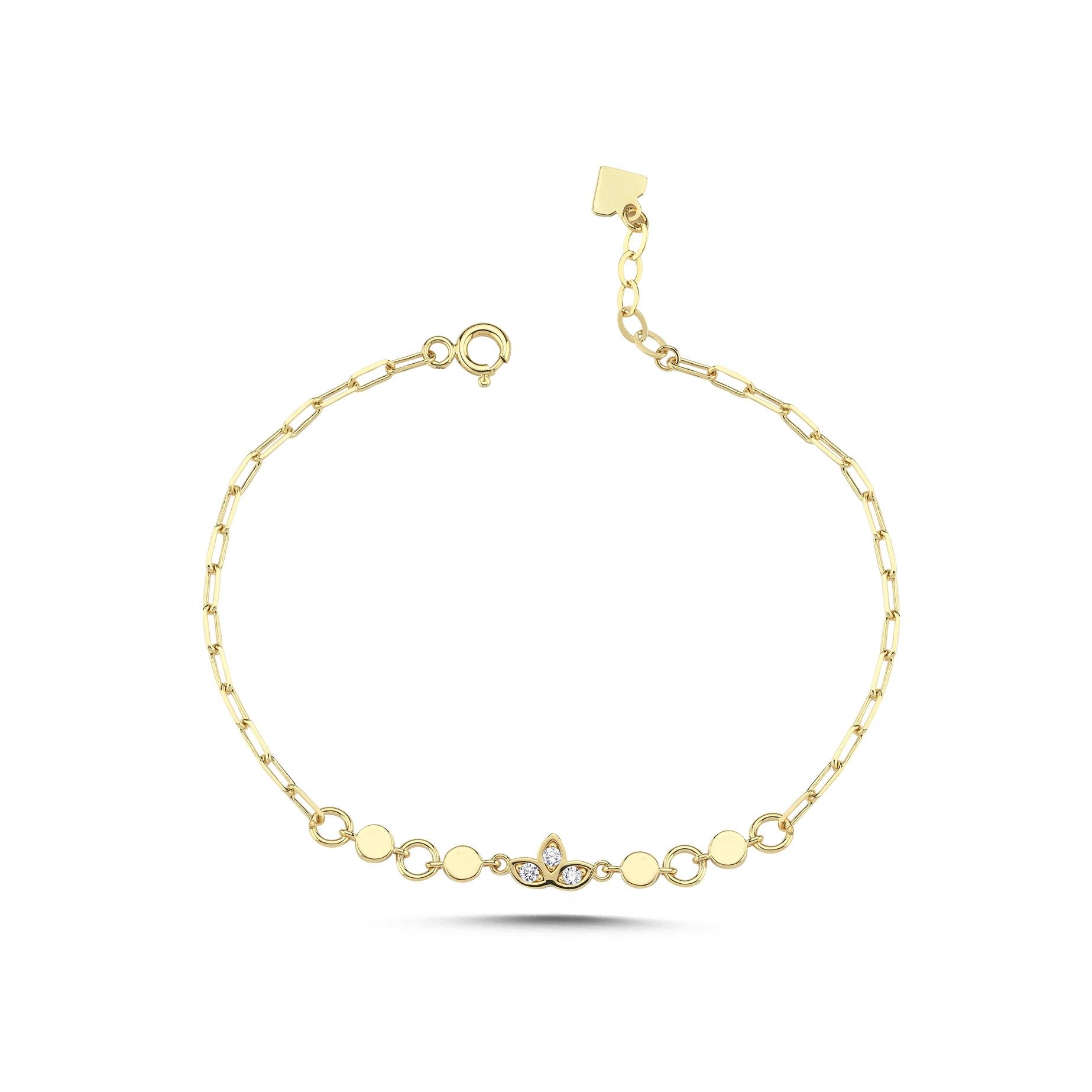 Classy Taşlı Lotus Bileklik