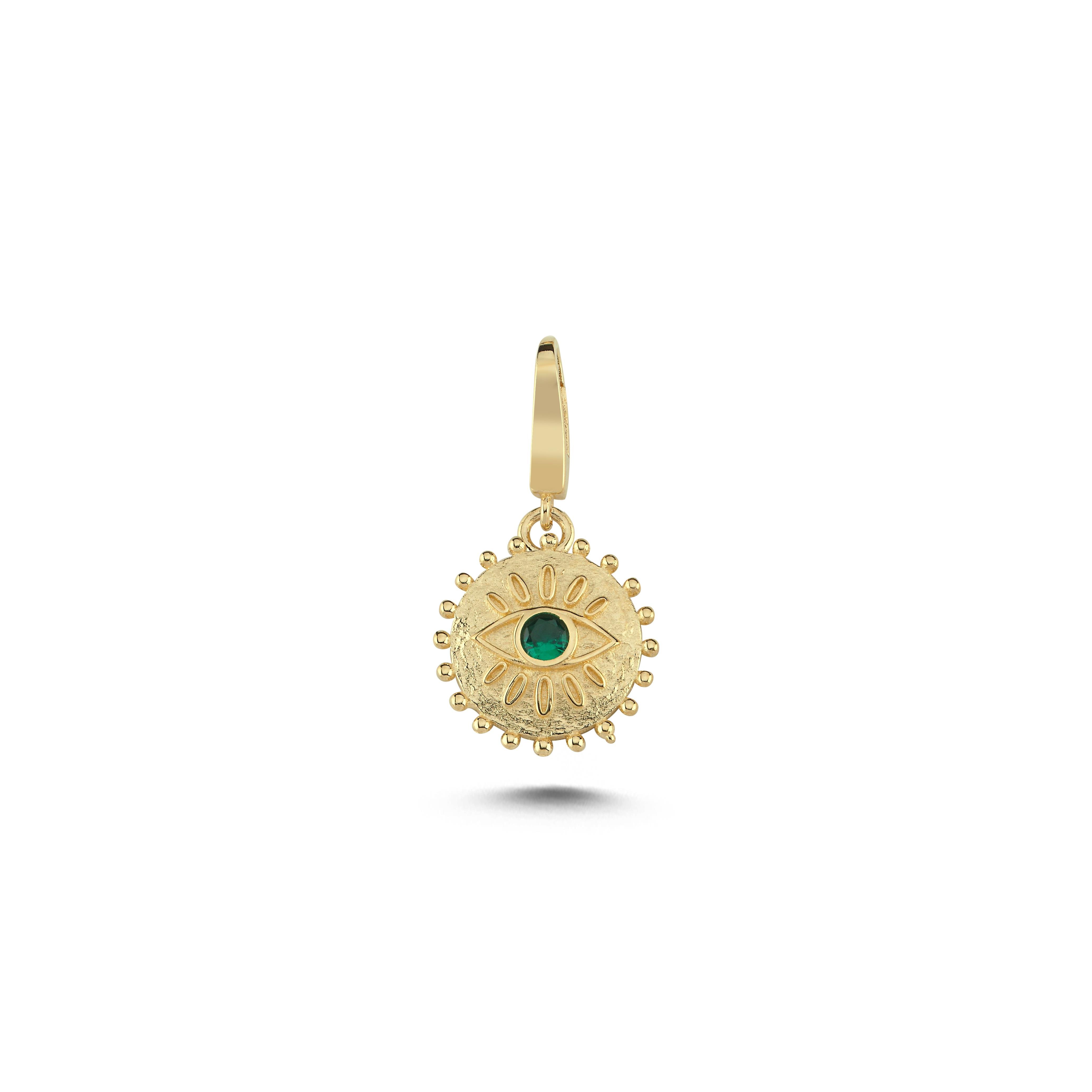 Yeşil Taşlı Vintage Charm