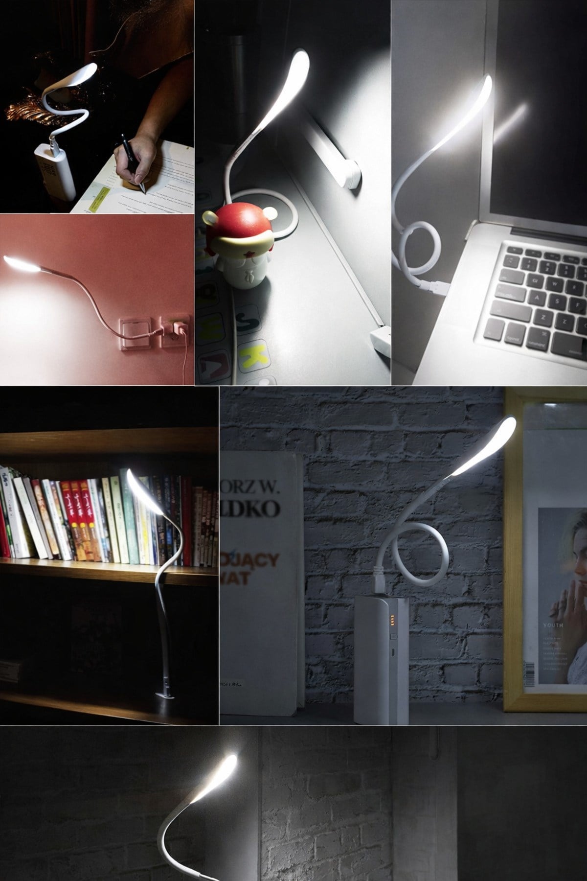 14 Led USB Lamba Esnek 3 Kademeli Masa Lambası Bilgisayar Laptop Klavye Aydınlatma Beyaz