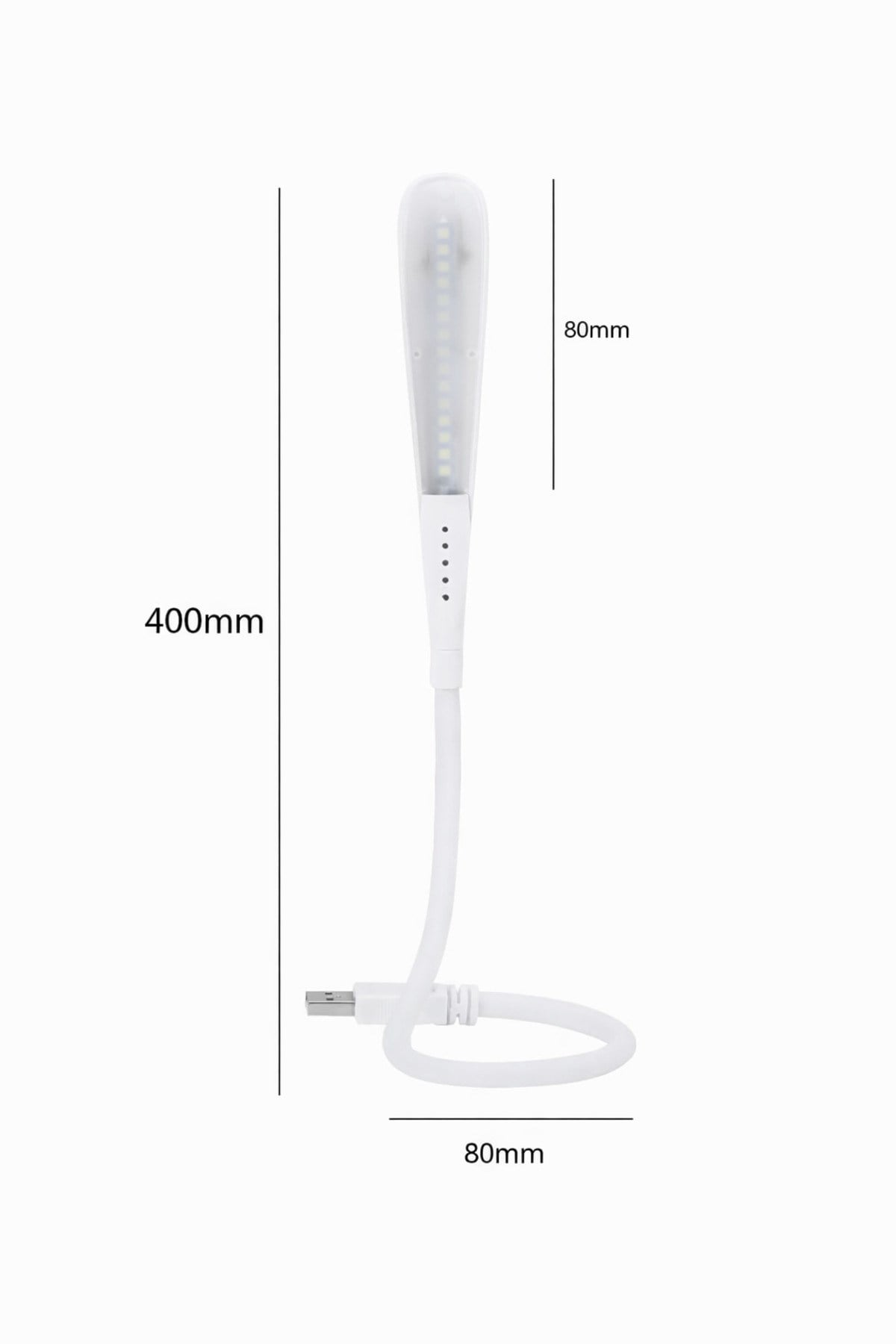 14 Led USB Lamba Esnek 3 Kademeli Masa Lambası Bilgisayar Laptop Klavye Aydınlatma Beyaz