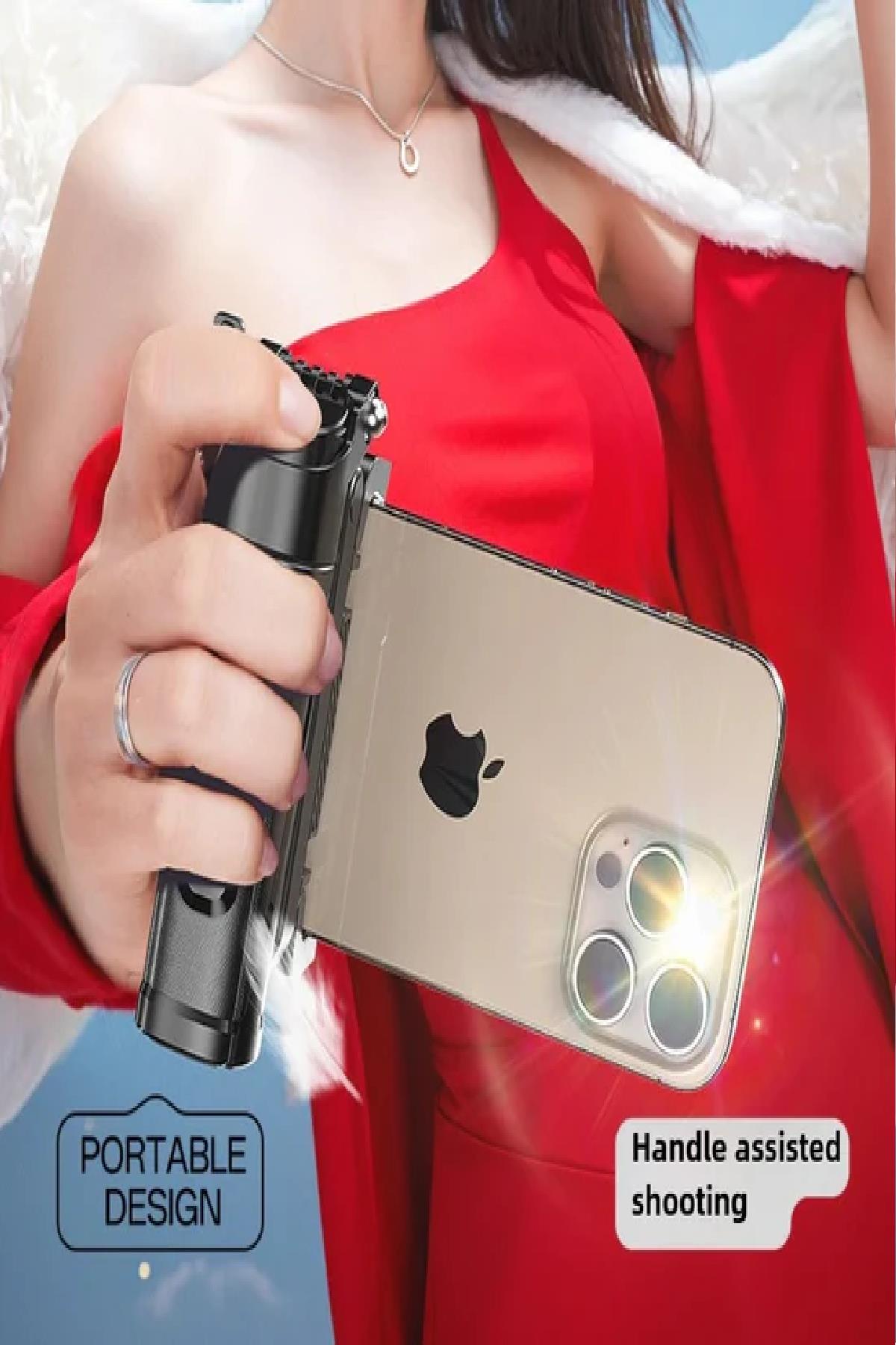 3'ü 1 arada Taşınabilir Mini Tripod & Selfie Çubuğu Titreşim Önleyici Tripod Bluetooth Kumanda 43cm