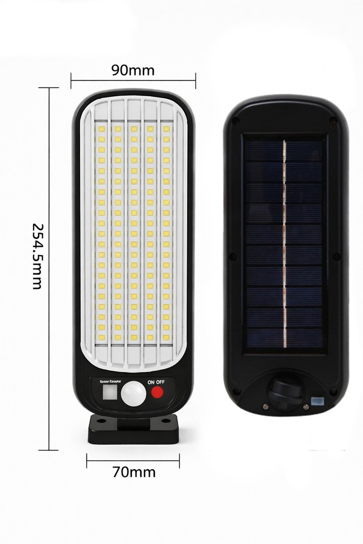 COB Led Sensörlü Solar Lamba 3 Fonksiyonlu Bahçe Aydınlatma Hareket Sensörlü Duvar Lambası
