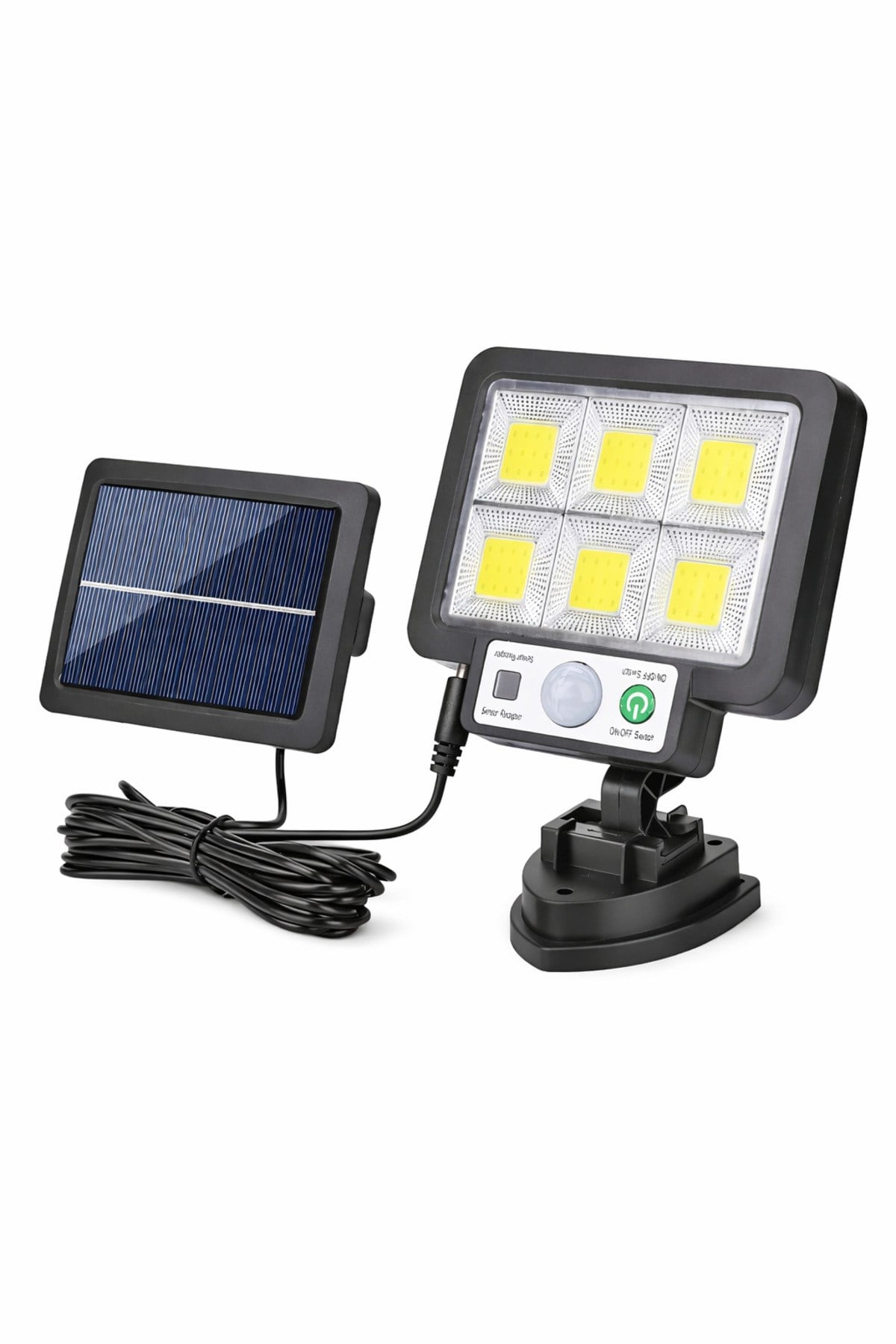Solar Hareket Sensörlü Duvar Lambası 3 Modlu LED Bahçe Aydınlatma Dış Mekan Su Geçirmez Panel