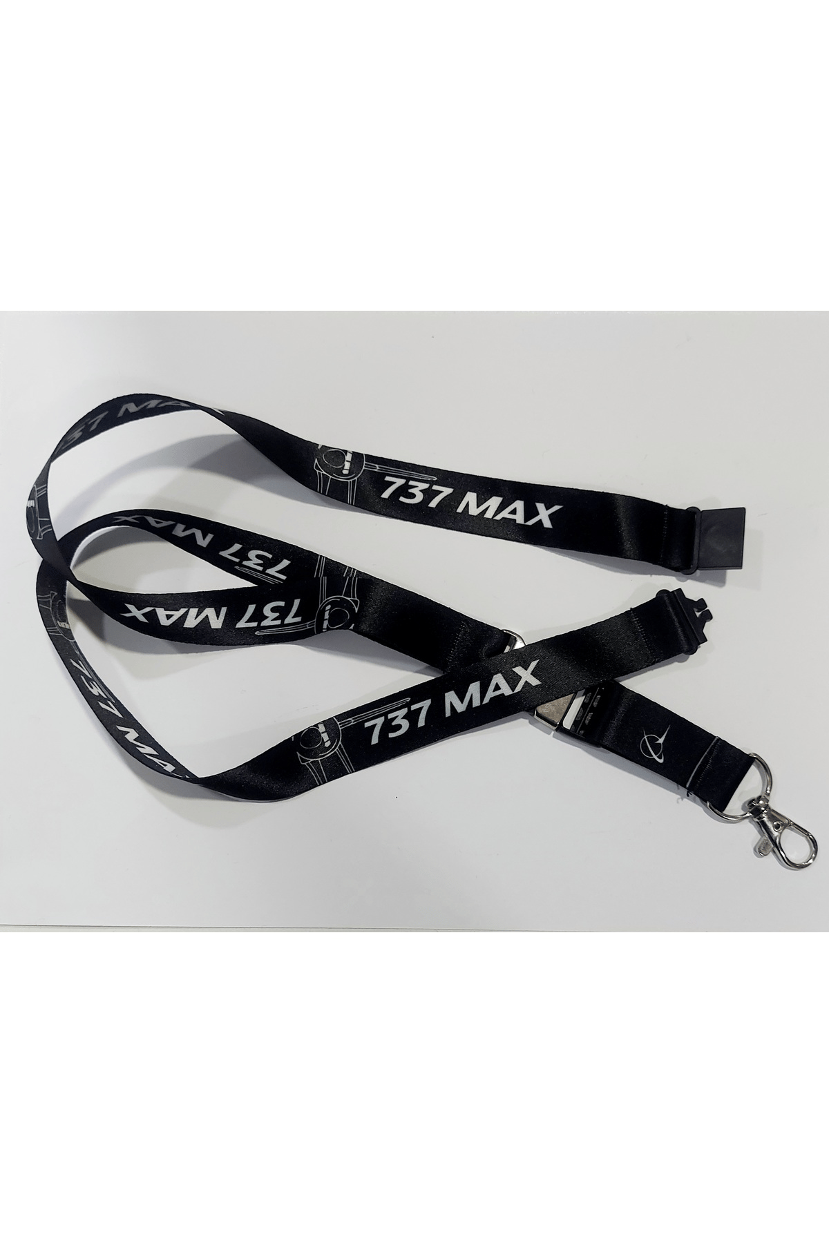 737 Max Boeing Baskılı Boyun İpi , Lanyard