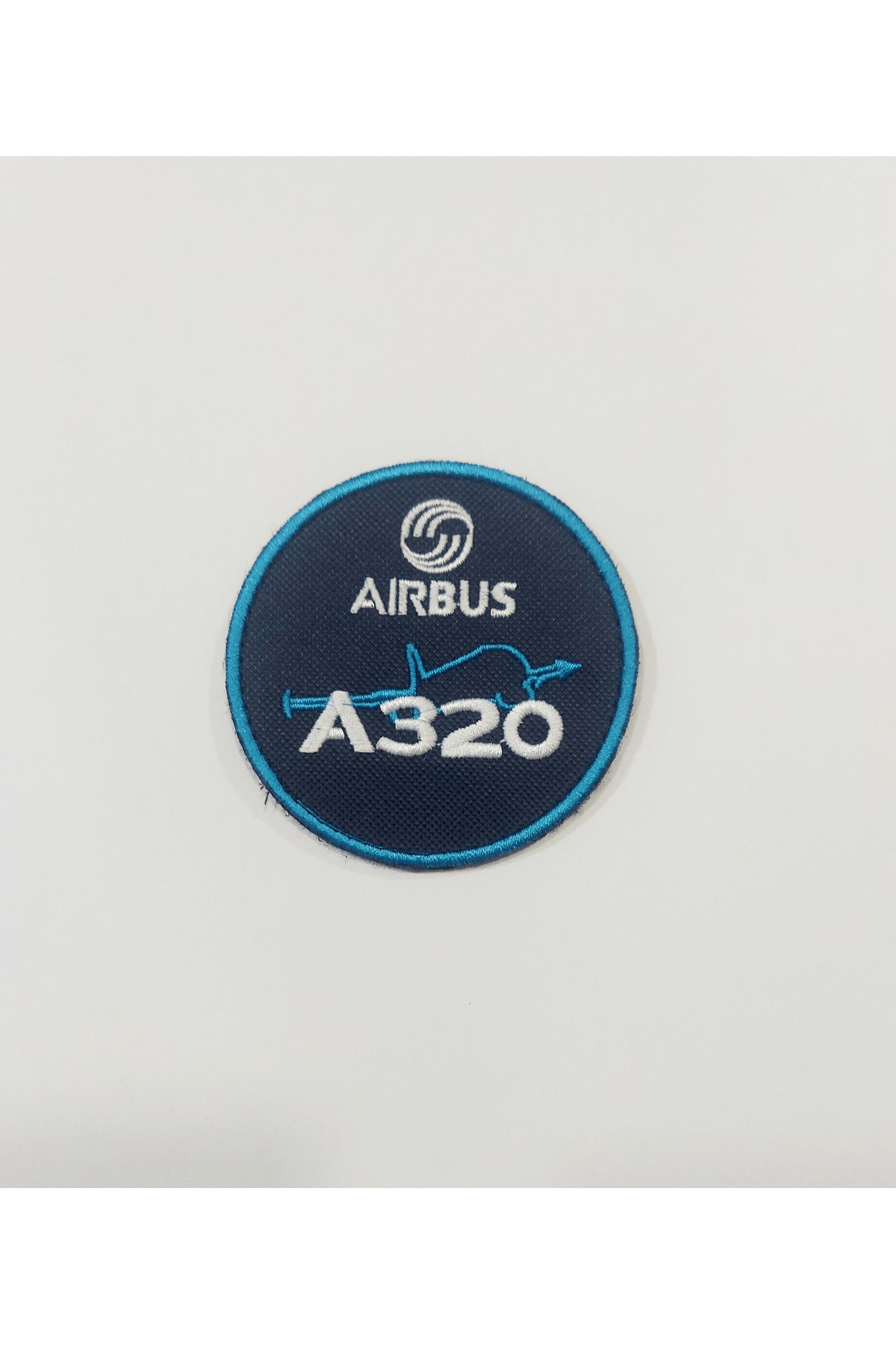 A320 Logo ve Uçak İşlemeli Mont Peçi