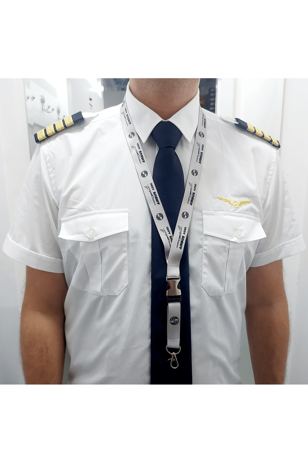 Airbus 330 Uçak Baskılı Boyun İpi , Lanyard