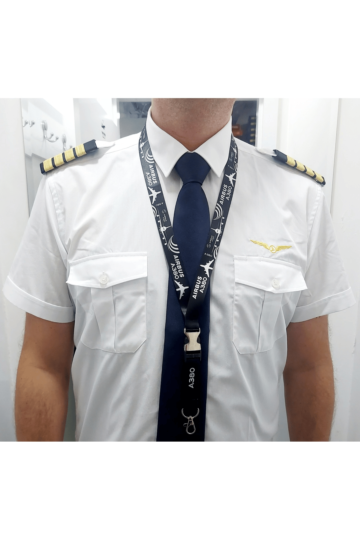 Airbus 380 Uçak Baskılı Boyun İpi , Lanyard