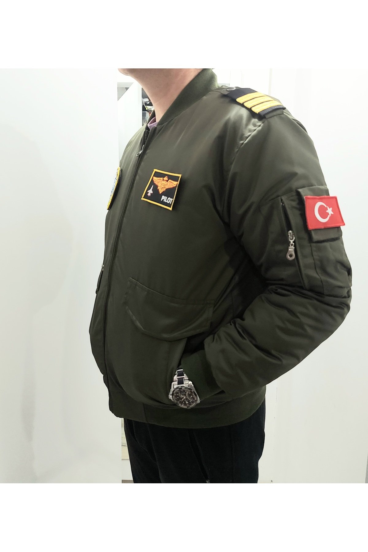 Apoletli Şişme Pilot Montu