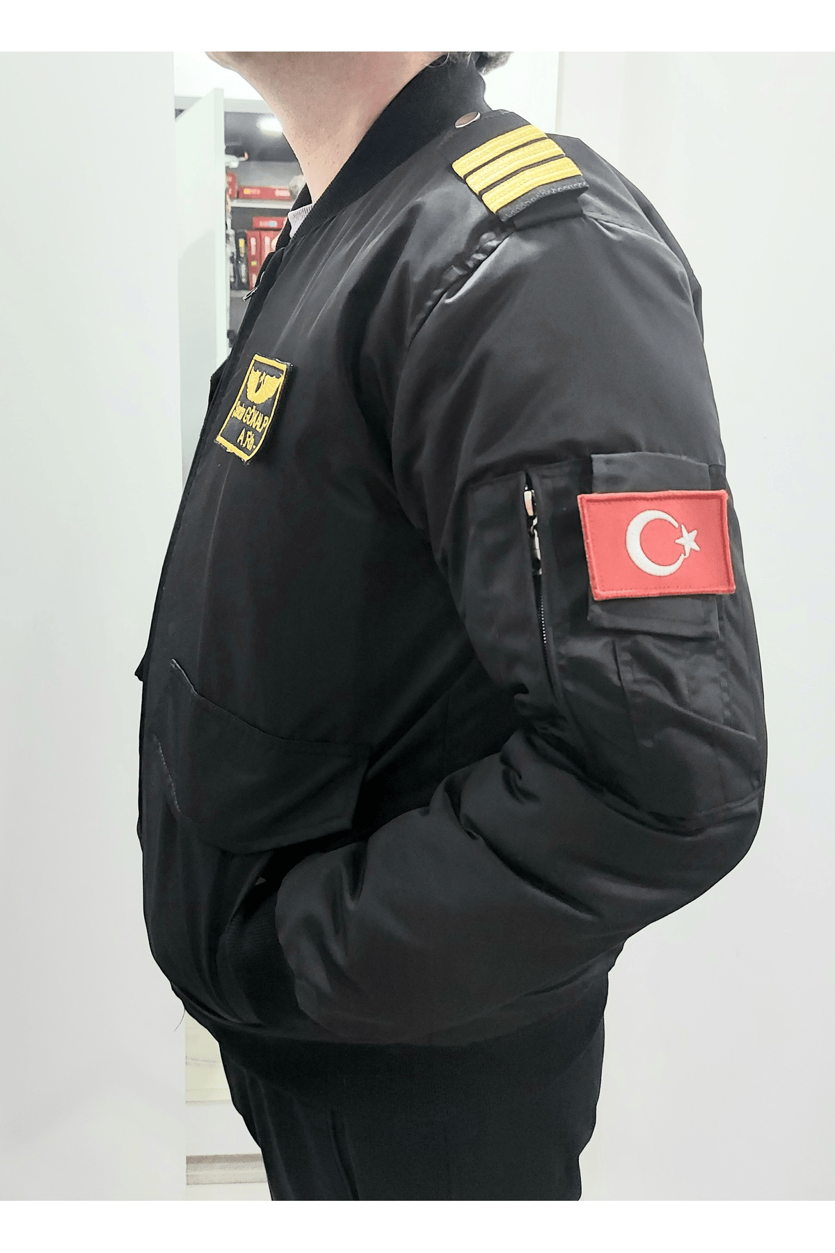 Apoletli Şişme Pilot Montu