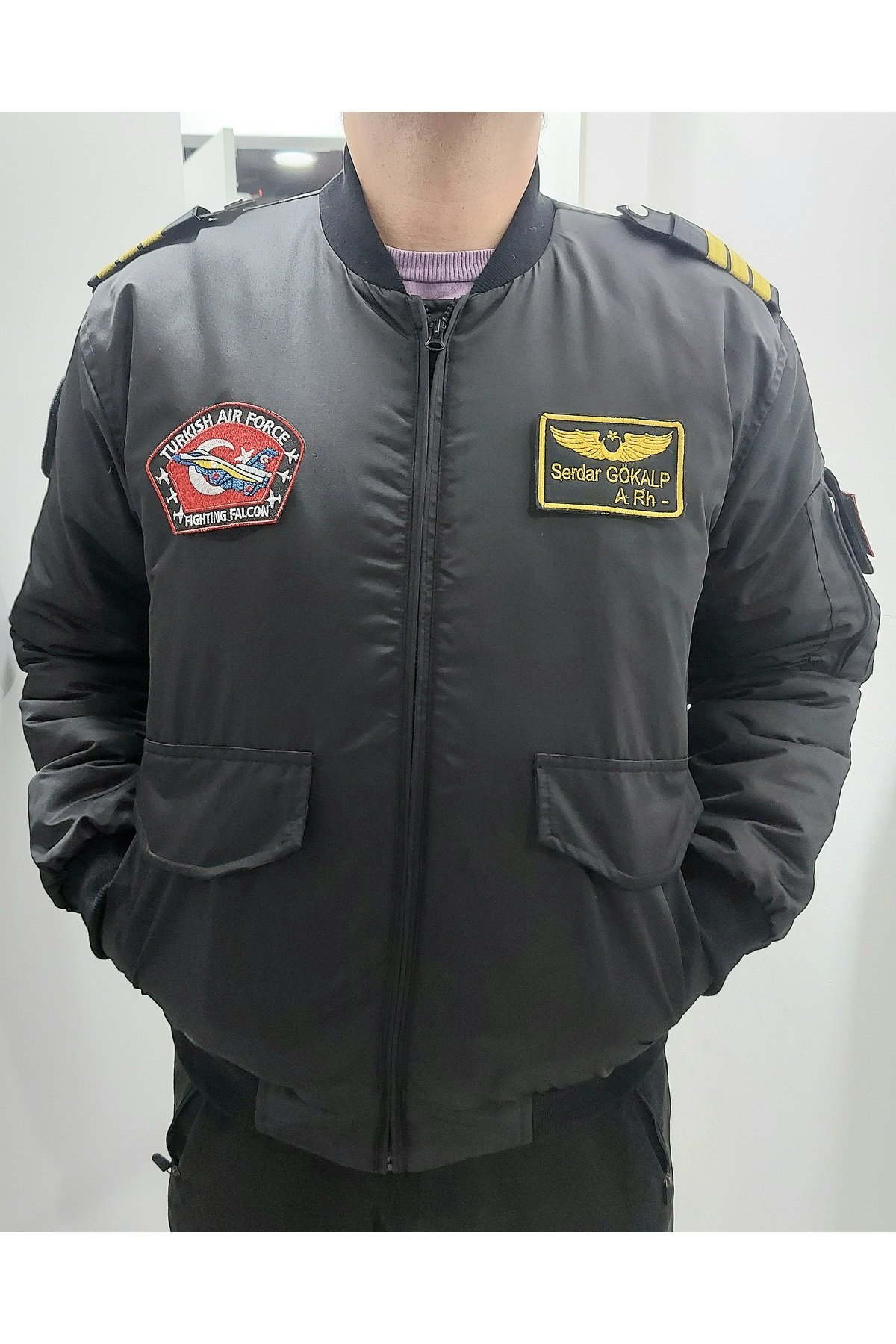 Apoletli Şişme Pilot Montu