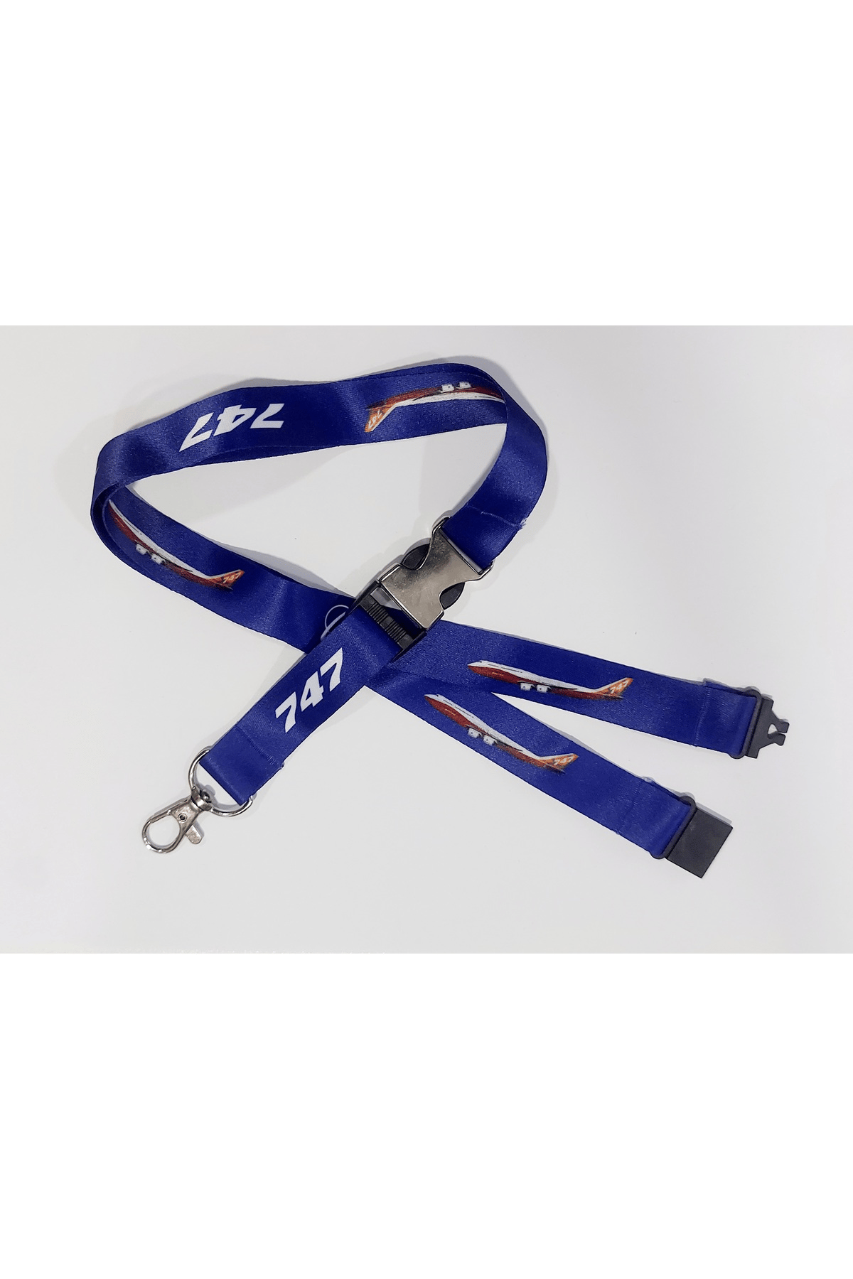 Boeing 747 Uçak Baskılı Boyun İpi , Lanyard
