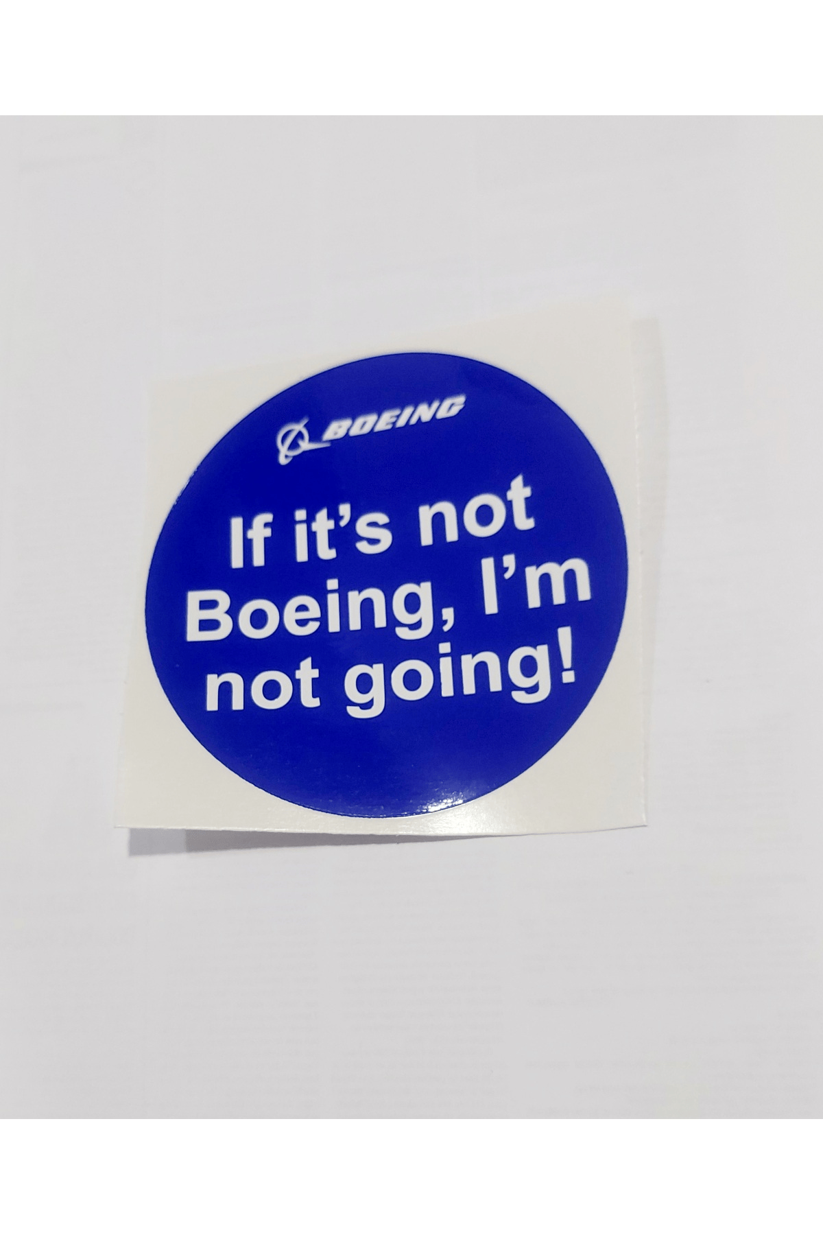 Boeing Baskılı Etiket Sticker