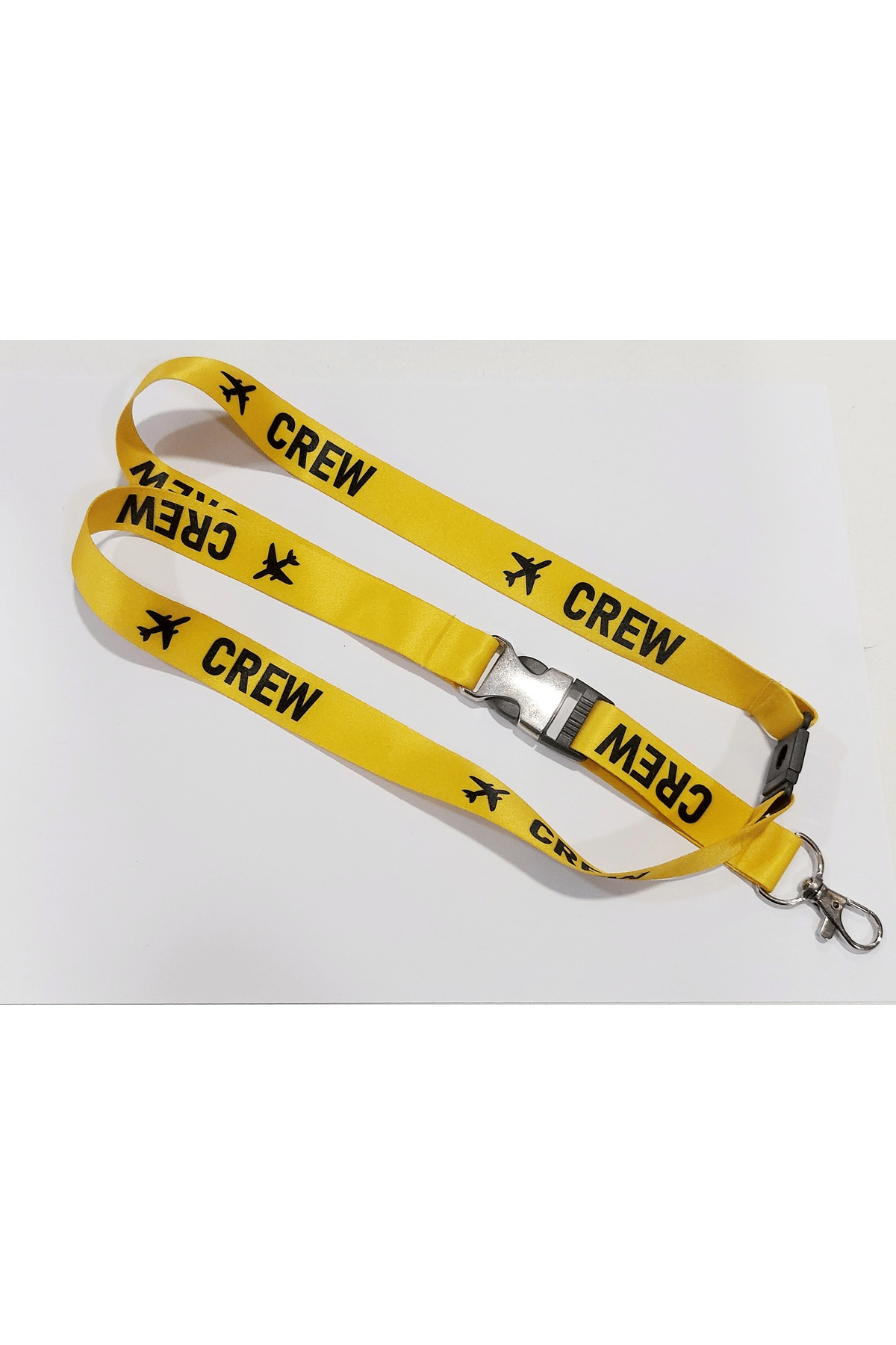 Crew , Ekip , Uçak Baskılı Boyun İpi ,Lanyard