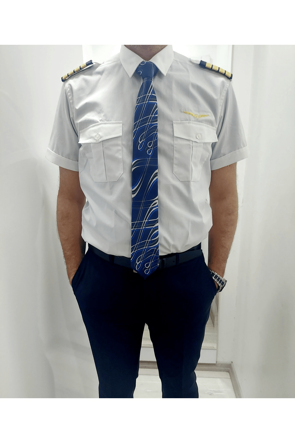 Logolu Pilot Gömleği