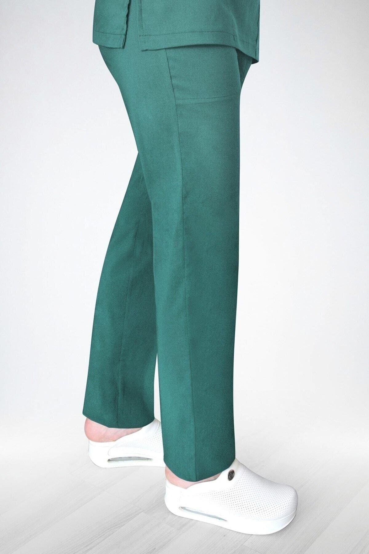 Ameliyat Yeşili Terikoton Pantolon-Nur Medikal Giyim