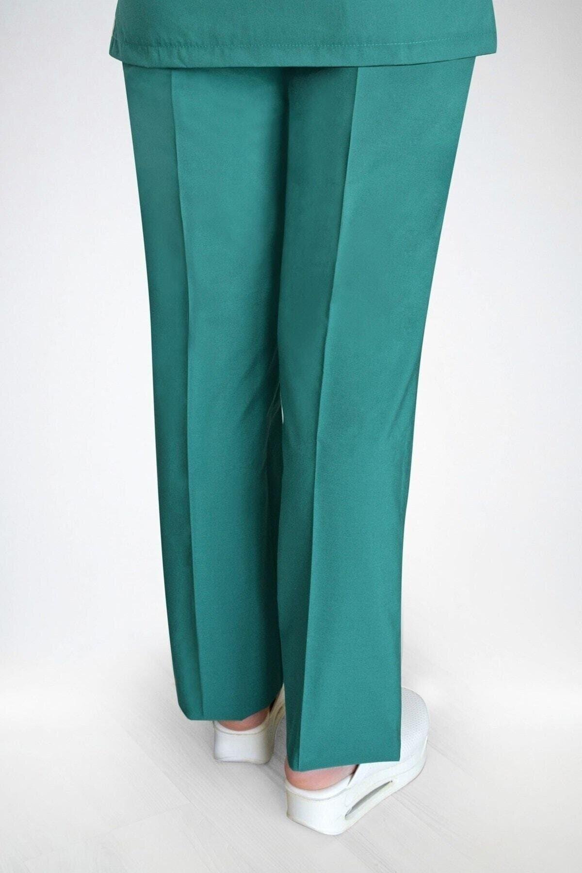 Ameliyat Yeşili Terikoton Pantolon-Nur Medikal Giyim