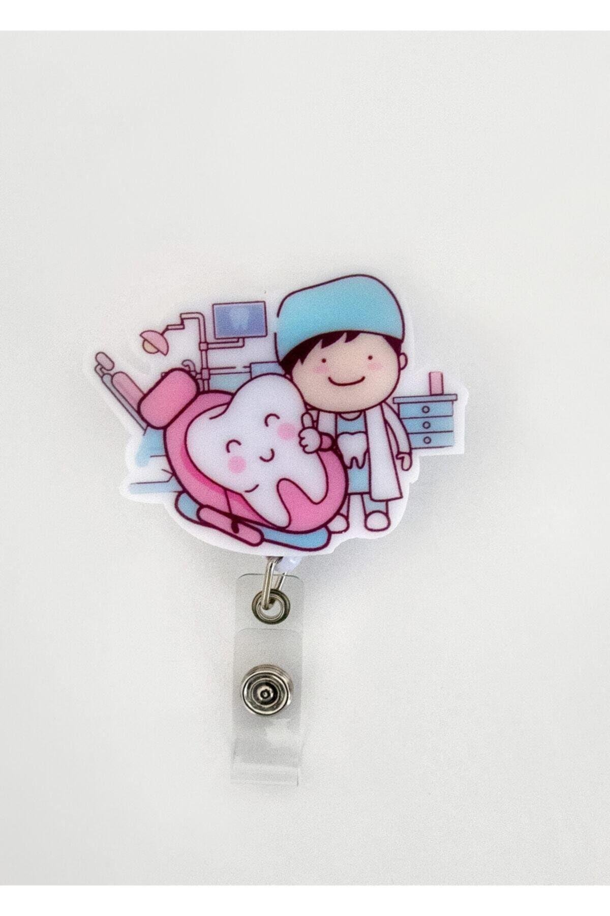 Diş Doktoru Temalı Yoyo Yaka Kartlığı-Nur Ortopedi