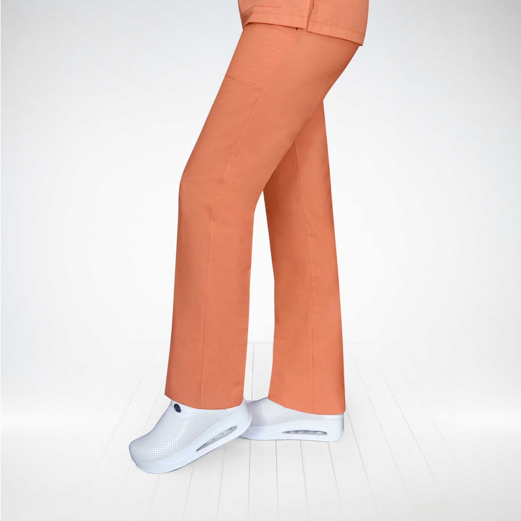 Doktor Hemşire Hastane Forması Turuncu Terikoton Alt Üst Takım Forma Scrubs Greys-Nur Medikal Giyim