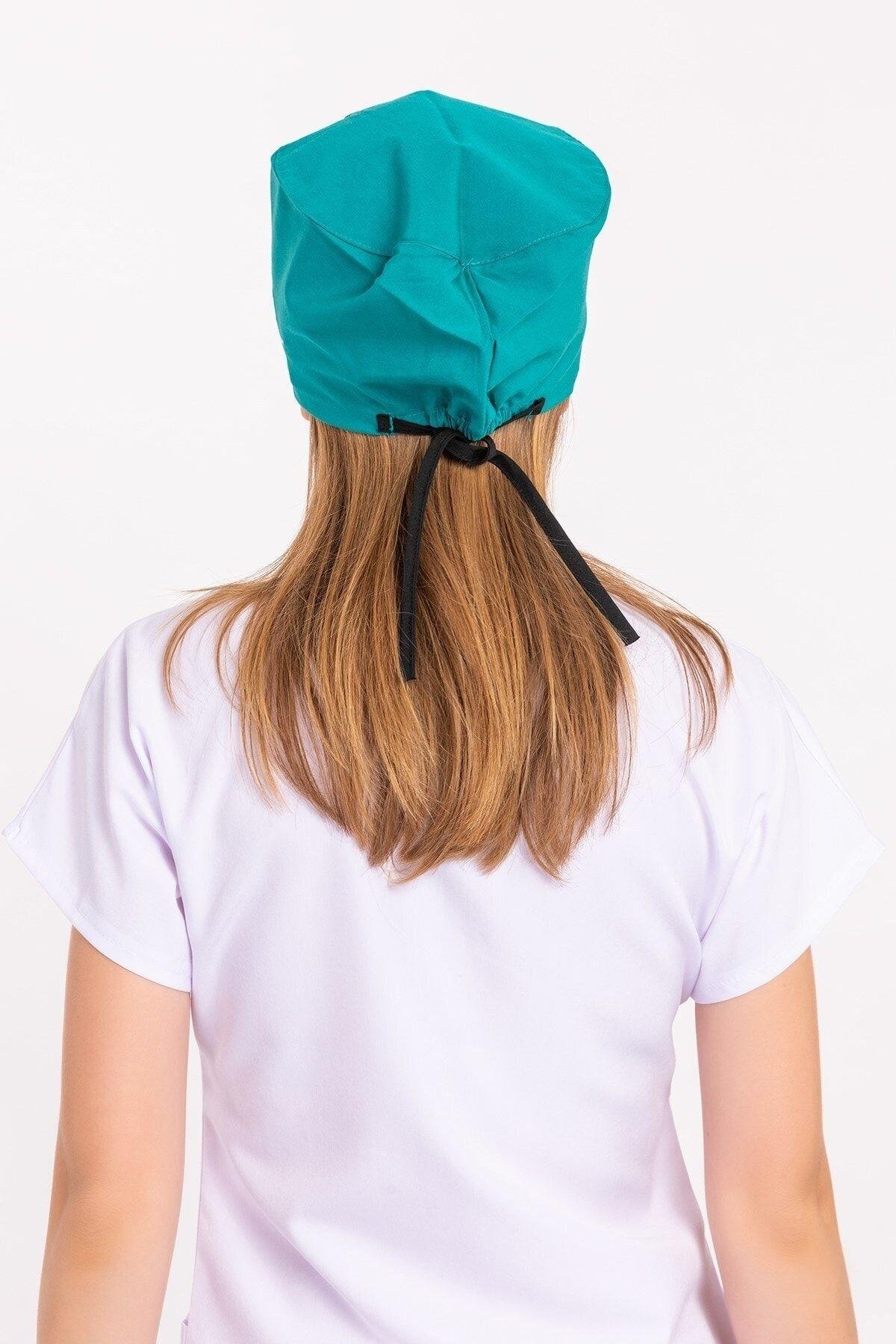 Kadın Ameliyat Yeşili Kalp Ritim Bone-Nur Medikal Giyim