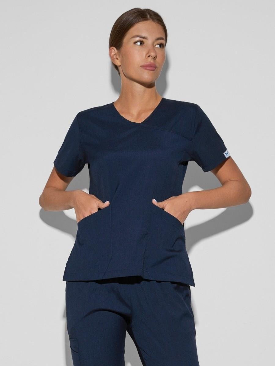 Lacivert Likralı Jogger Hemşire Doktor Nöbet Cerrahi Üniforma Takım-Nur Medikal Giyim