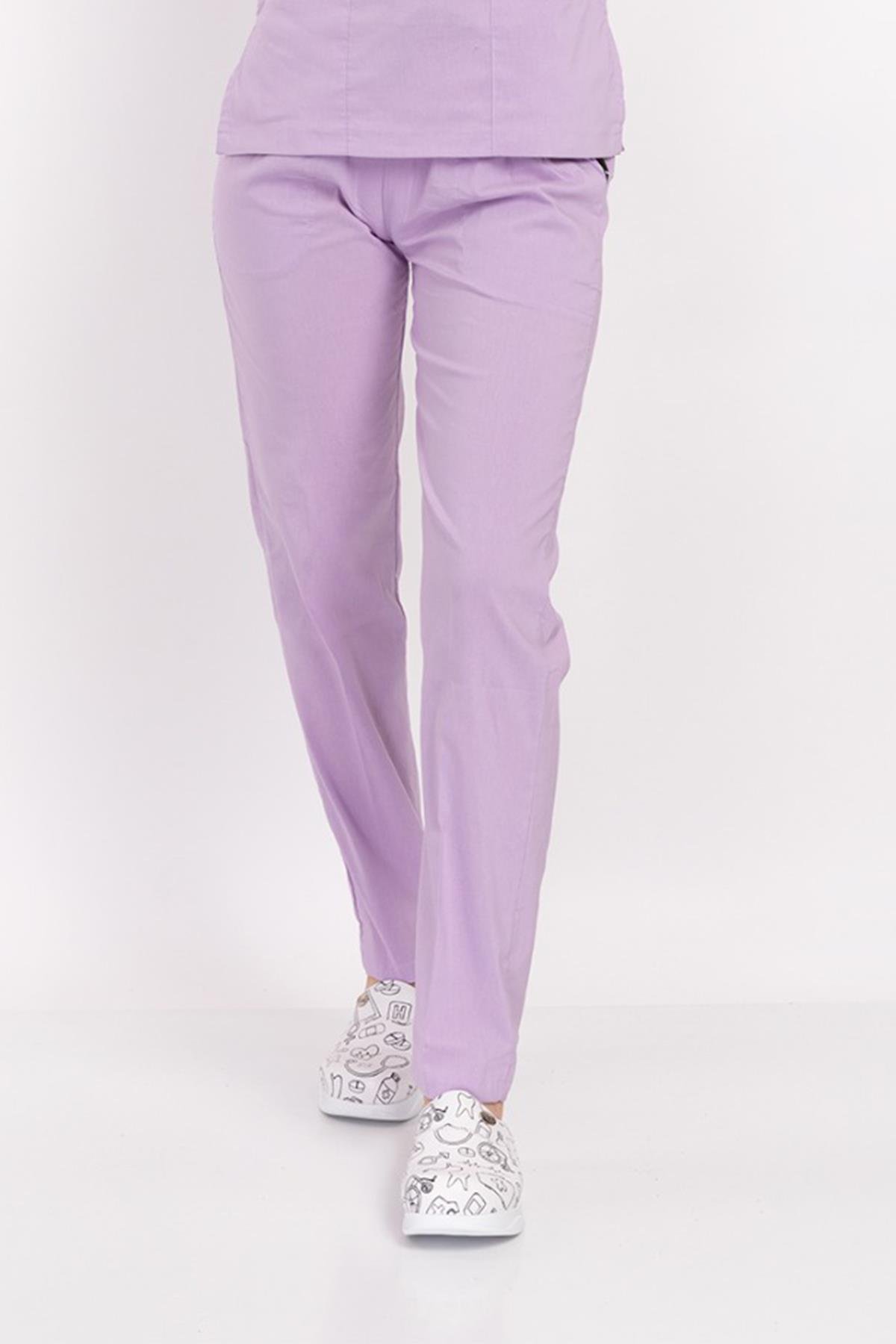 Lila Terikoton Pantolon-Nur Medikal Giyim