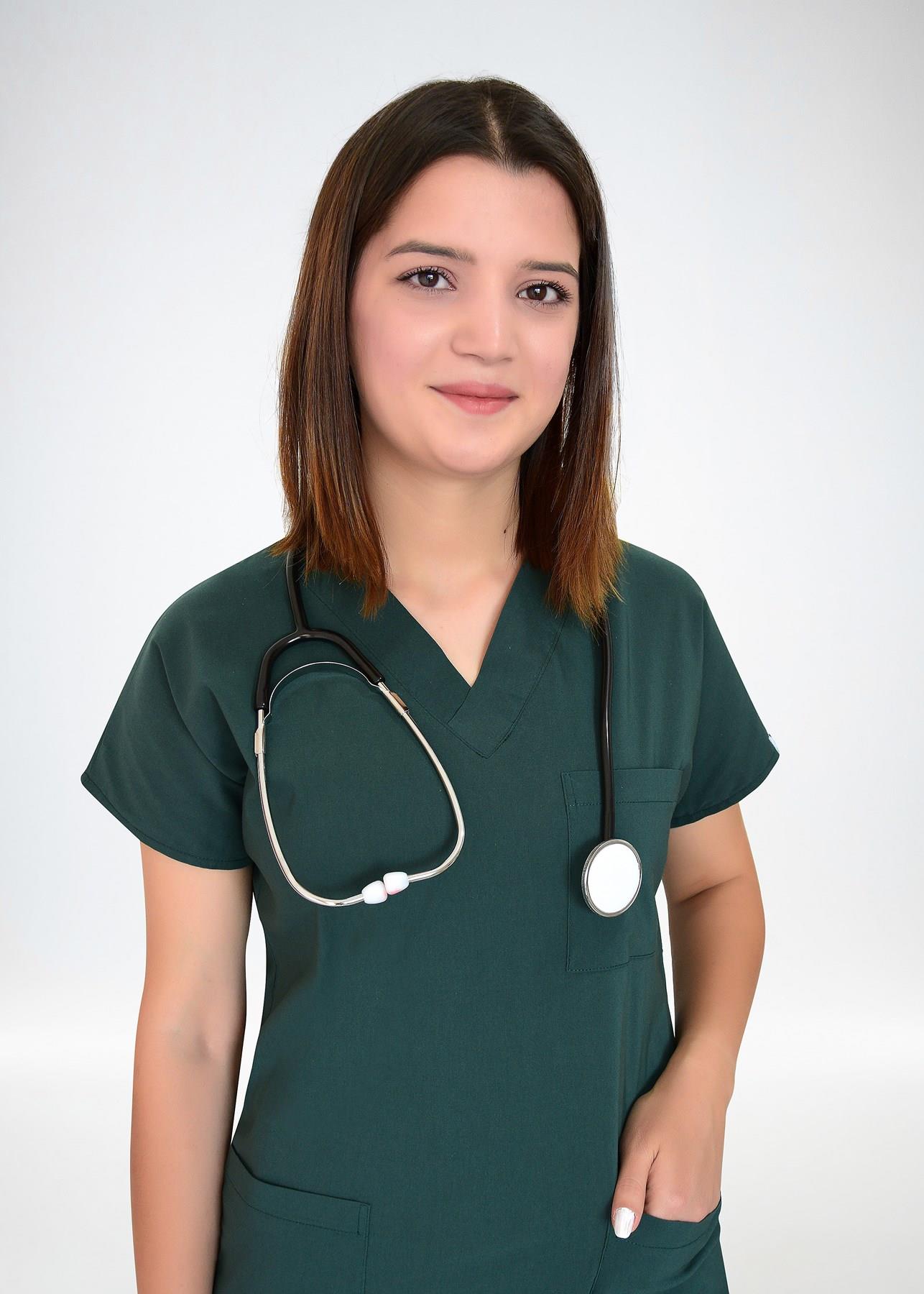 Ördek Başı Yeşili Terikoton Alt Üst Takım Doktor Hemşire Scrubs Üniforma-Nur Medikal Giyim