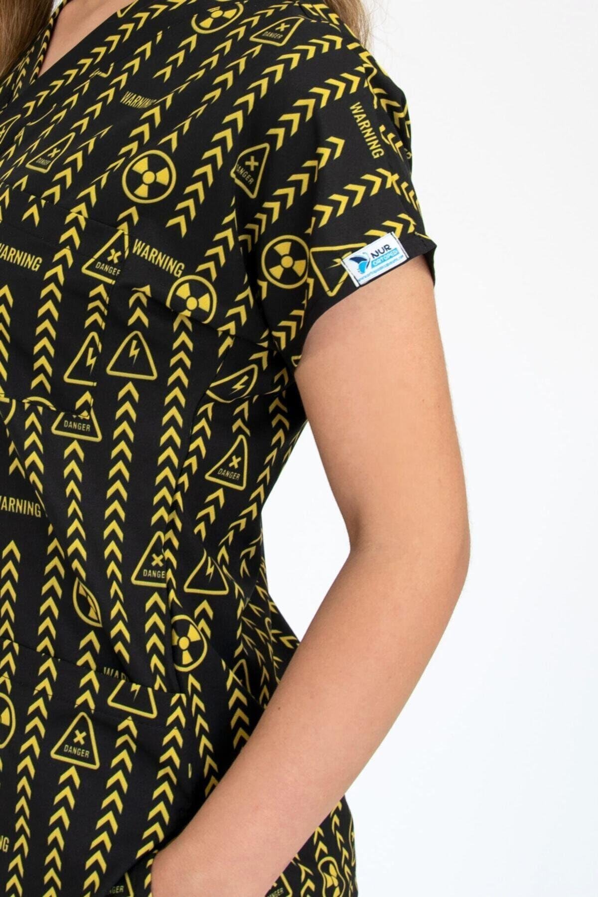 Radyoloji 2 Cerrahi Doktor Hemşire Hastane Aşçı Likralı Forma Alt Üst Takım-Nur Medikal Giyim