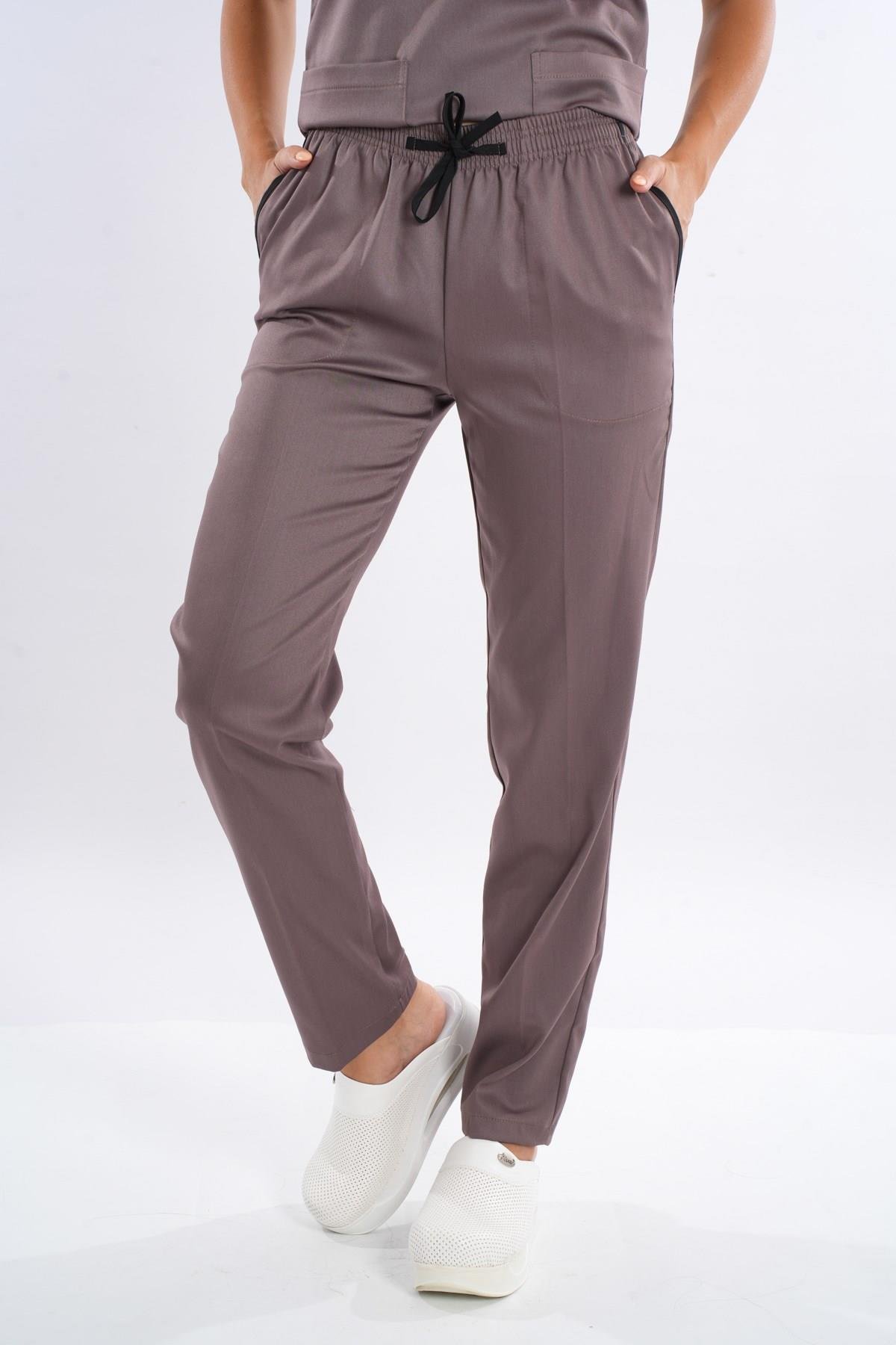 Unisex Elit Likra Vizon Hemşire Ve Doktor Üniforma Takımı Scrubs-Nur Medikal Giyim