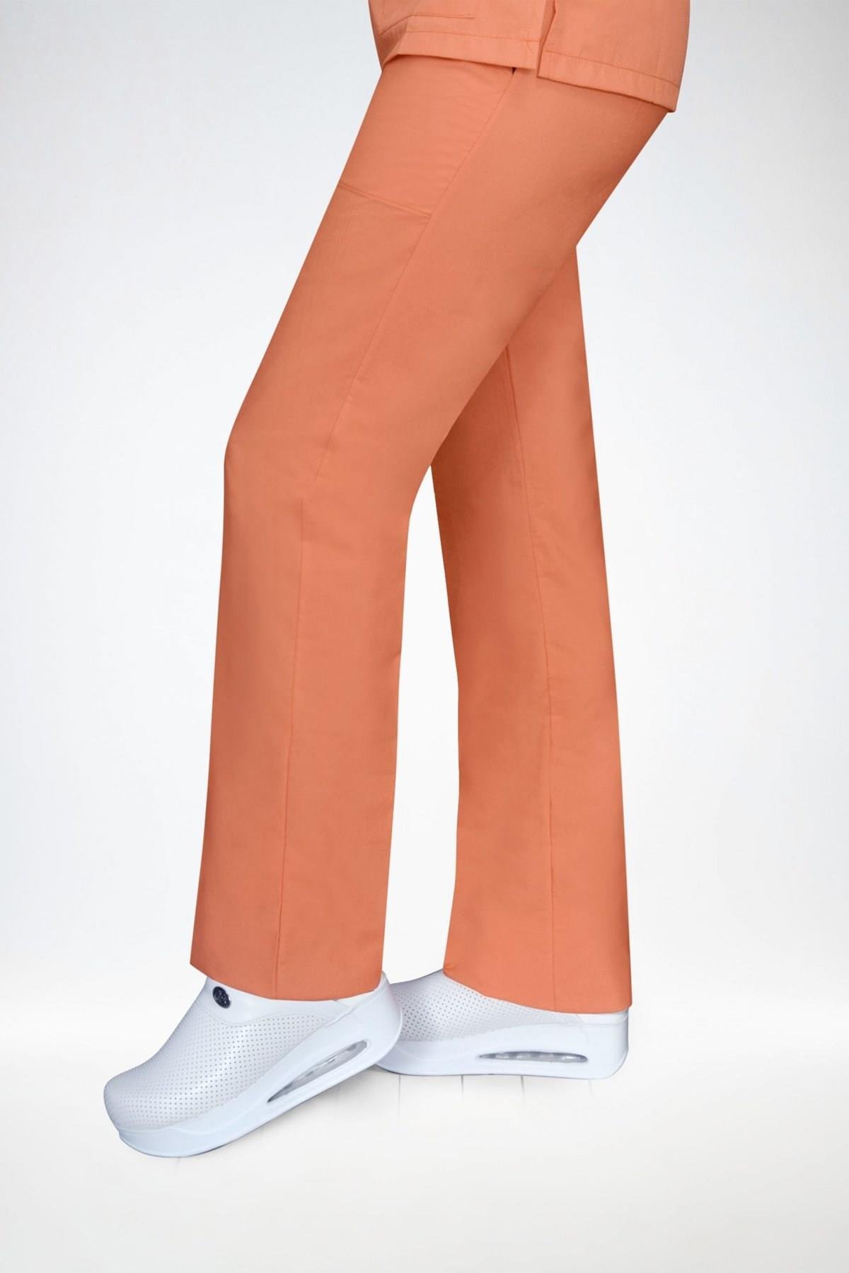 Unisex Turuncu Hemşire Doktor Cerrahi Hastane Tek Alt Pantolon-Nur Medikal Giyim