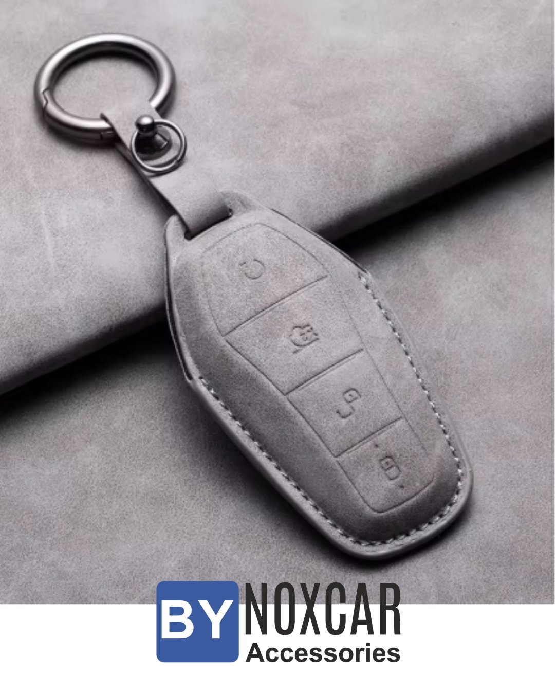 BYD Modern Süet Deri Anahtar Kılıfı