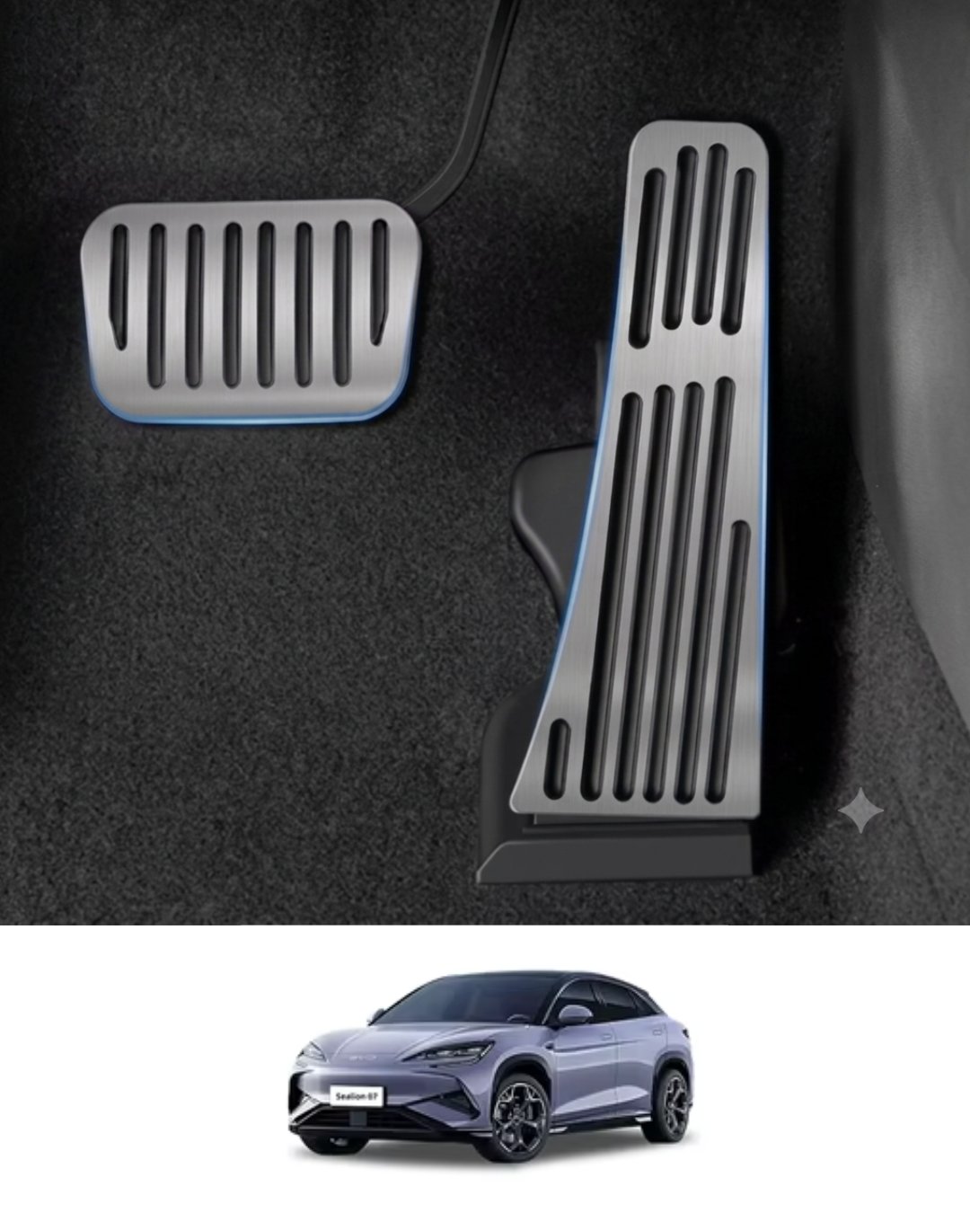 BYD Sealion 7 Alüminyum Kaymaz Pedal Seti