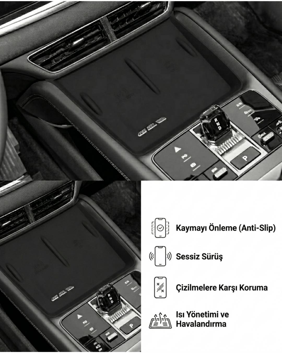 BYD Sealion 7 Kablosuz Şarj Alanı Silikon Ped