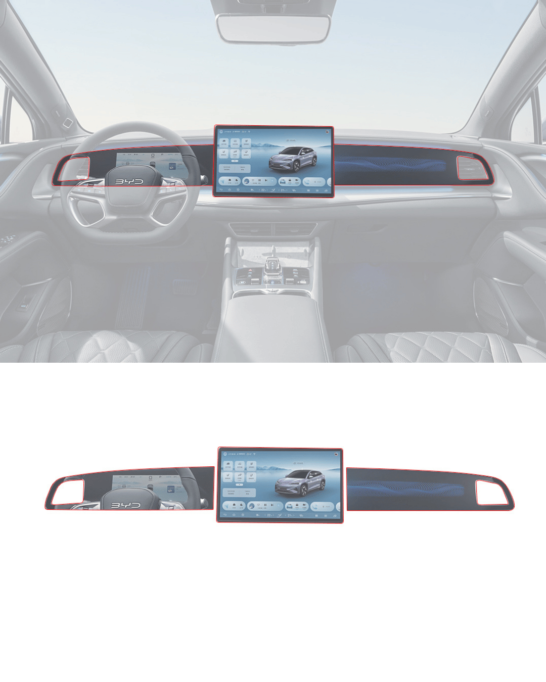 BYD Sealion 7  Panel / Dashboard ve Ekran Koruyucu