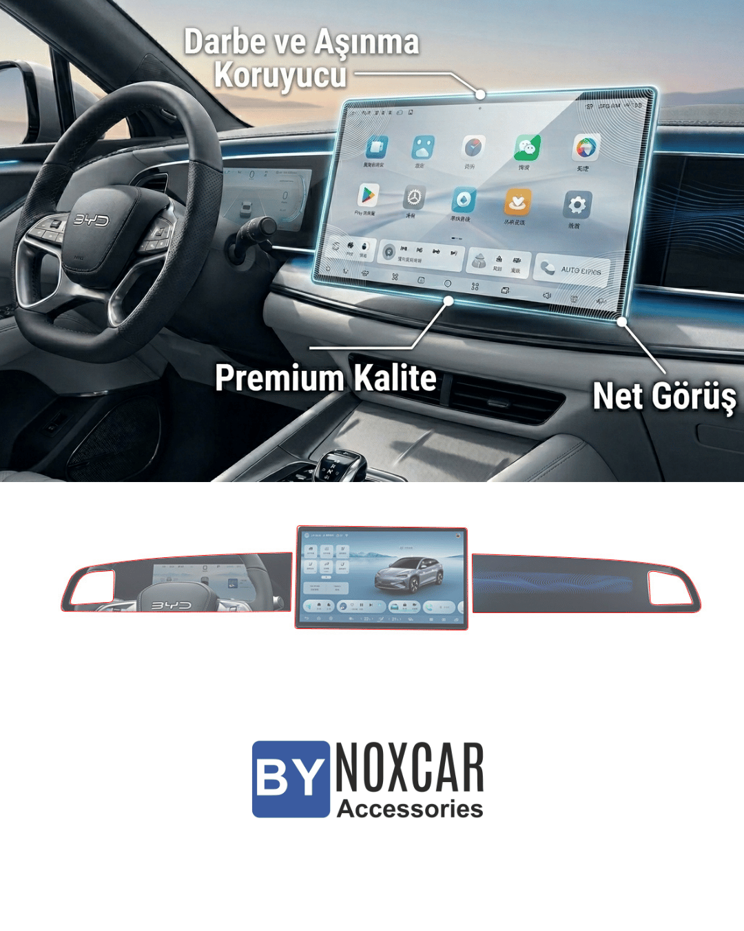 BYD Sealion 7  Panel / Dashboard ve Ekran Koruyucu
