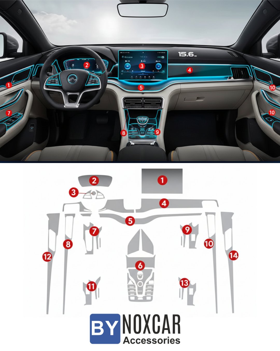 BYD Seul U Araç İçi Komple PPF Koruyucu Set