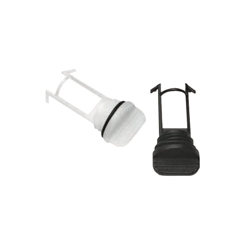 Captive Plug with O-Ring for Drain Socket, Black