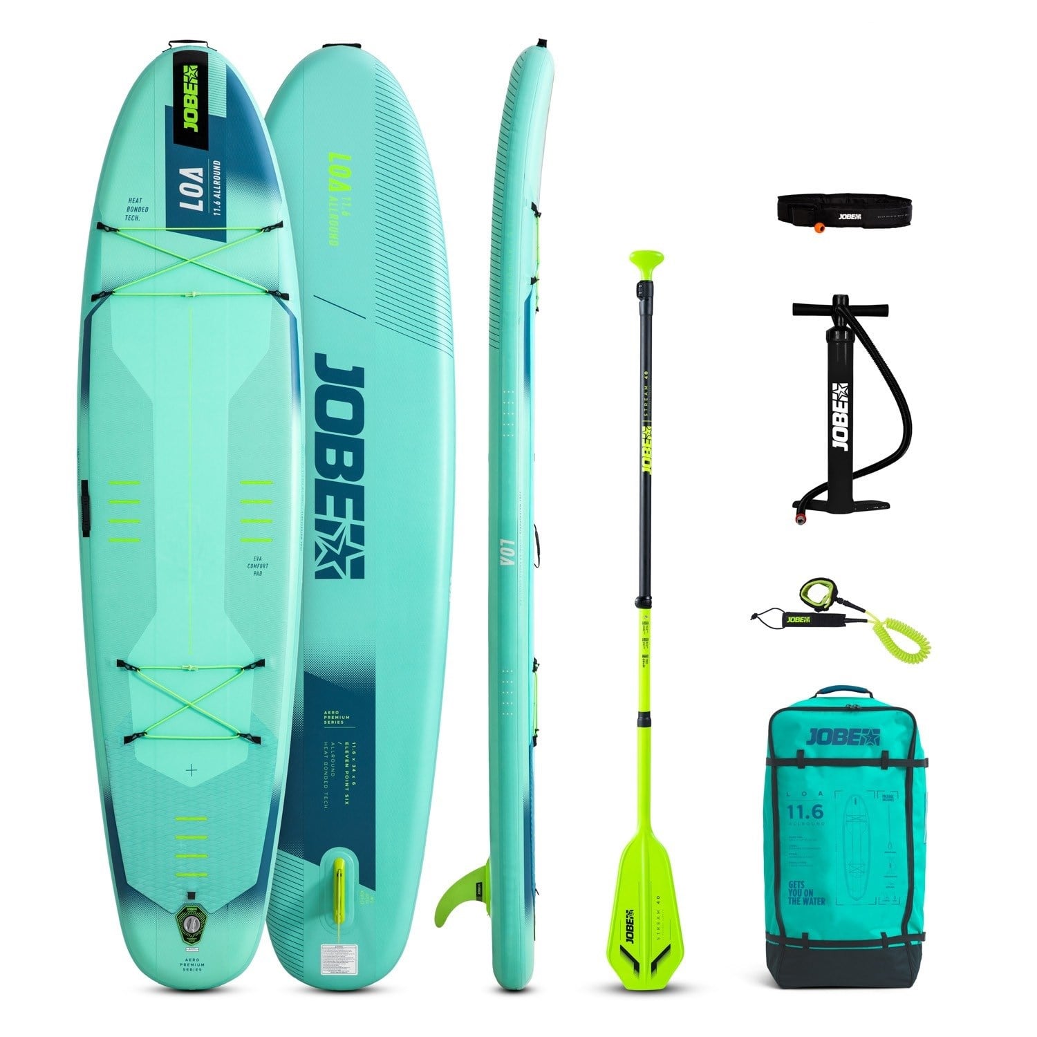 Jobe Aero Loa Sup Board Seti 11.6 Yeşil 350X86X15 Cm
