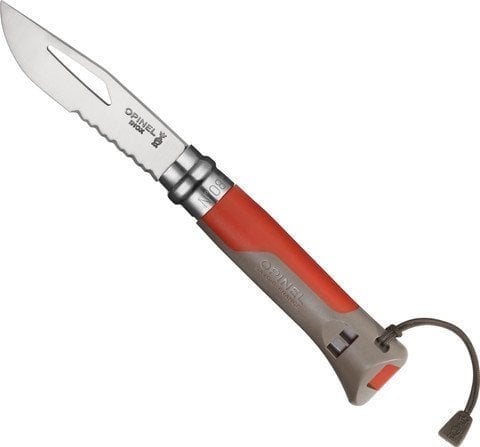 OPINEL INOX 8 NO OUTDOOR CAKI KIRMIZI