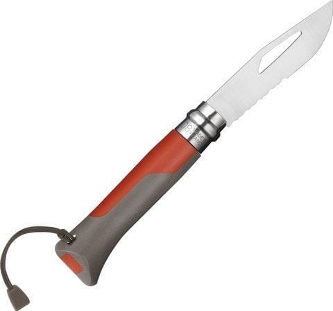 OPINEL INOX 8 NO OUTDOOR CAKI KIRMIZI