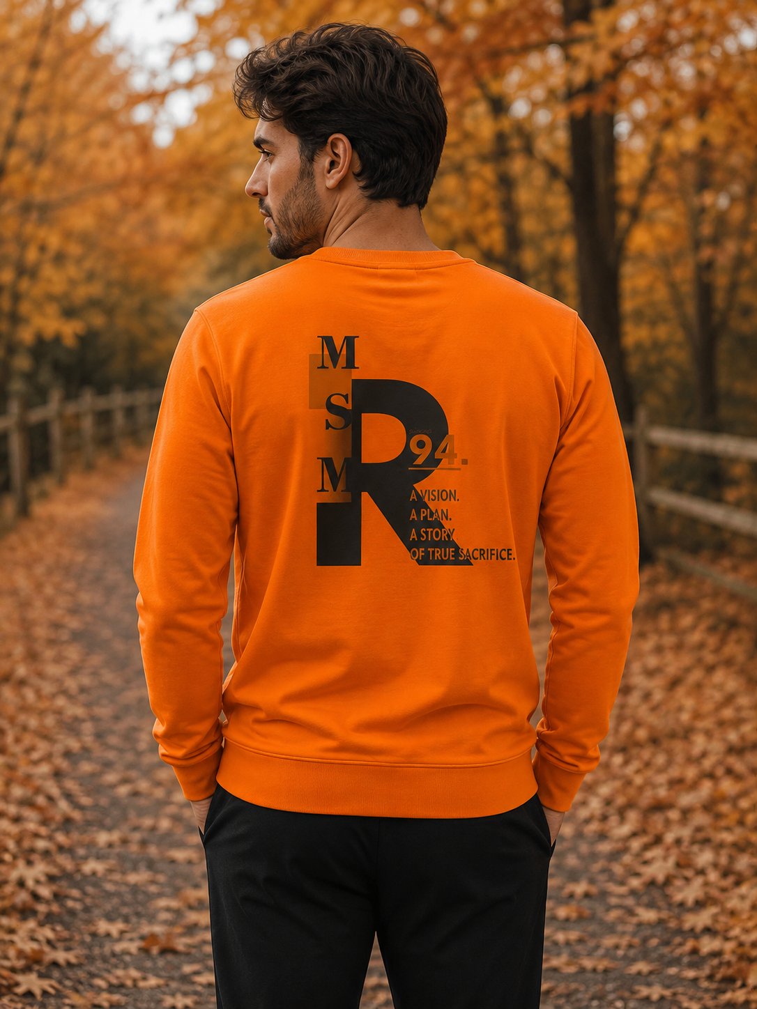 Erkek Basic Bisiklet Yaka Sweatshirt