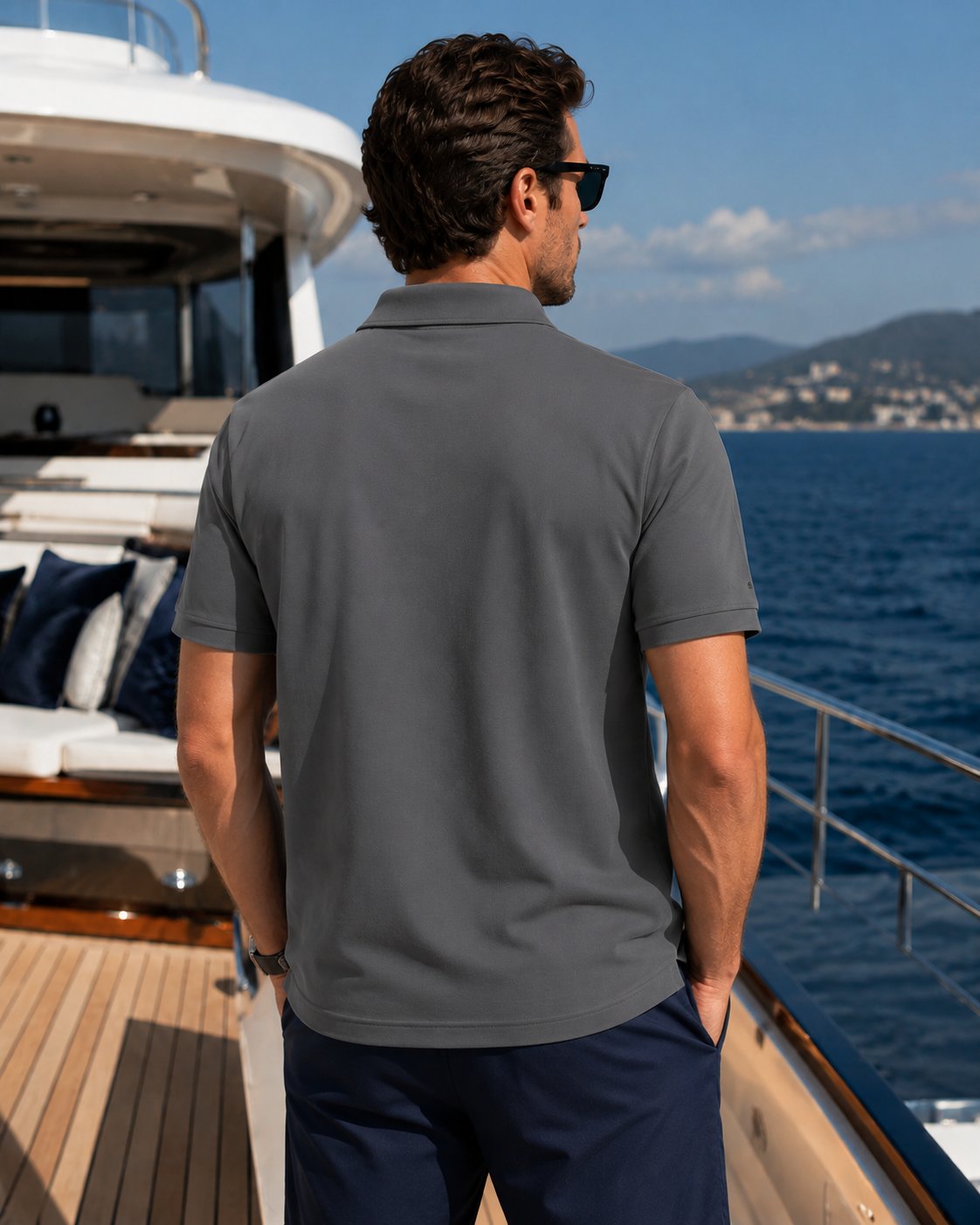 Erkek Pike Polo Yaka Tişört Yazlık T-shirt