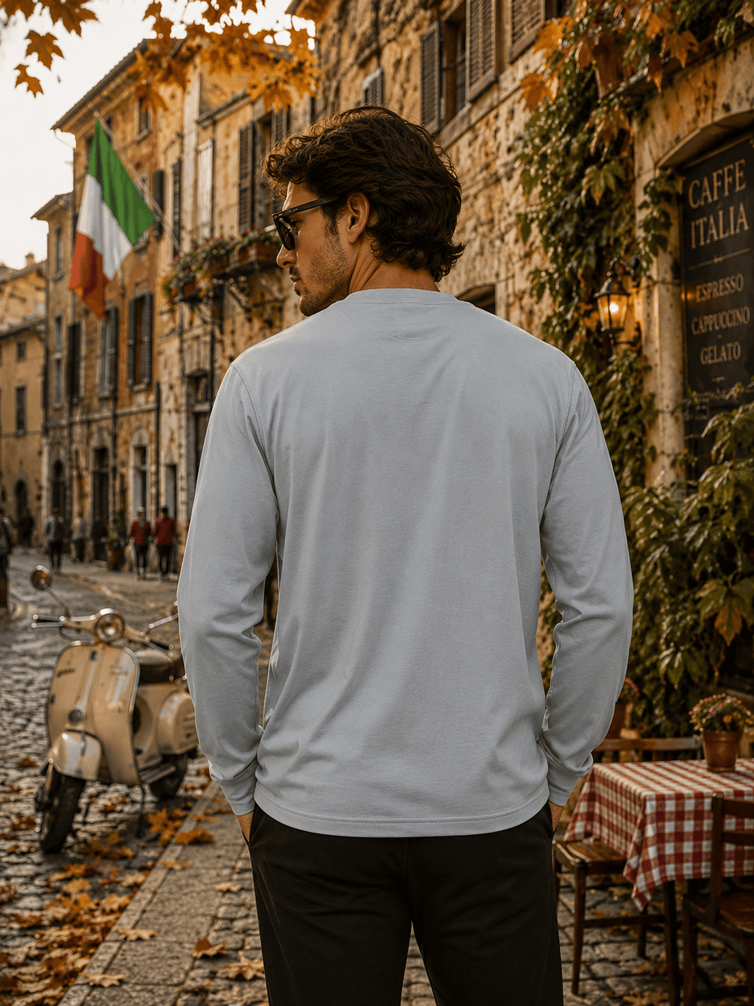 Erkek V yaka Sweatshirt %100 Pamuk