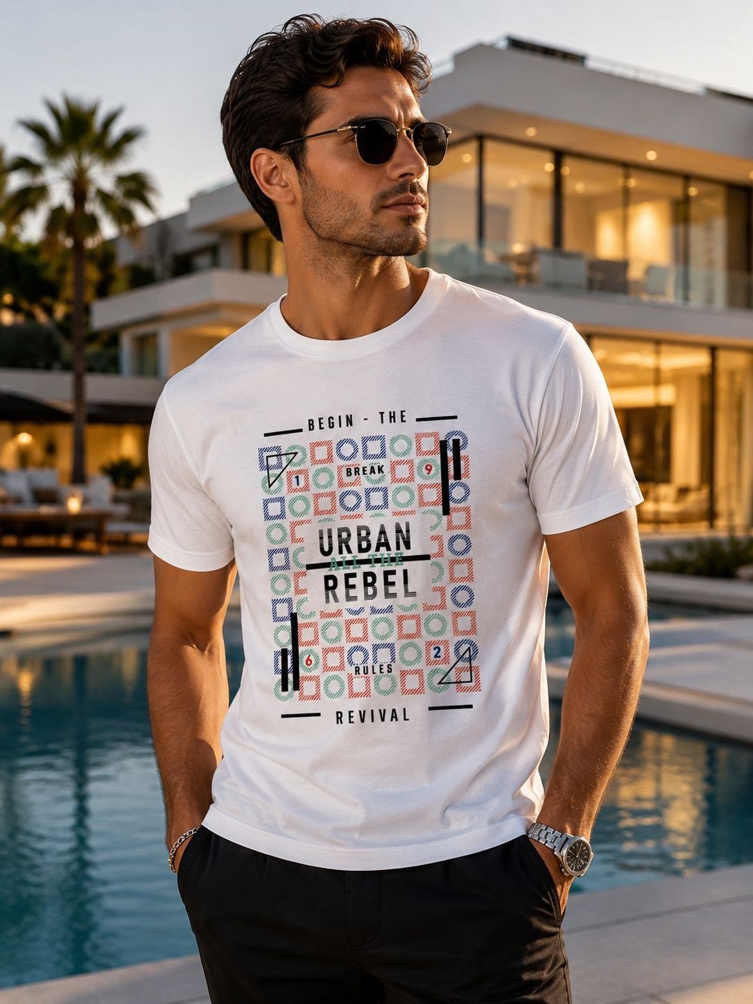Erkek Yazlık Pamuk T-shirt