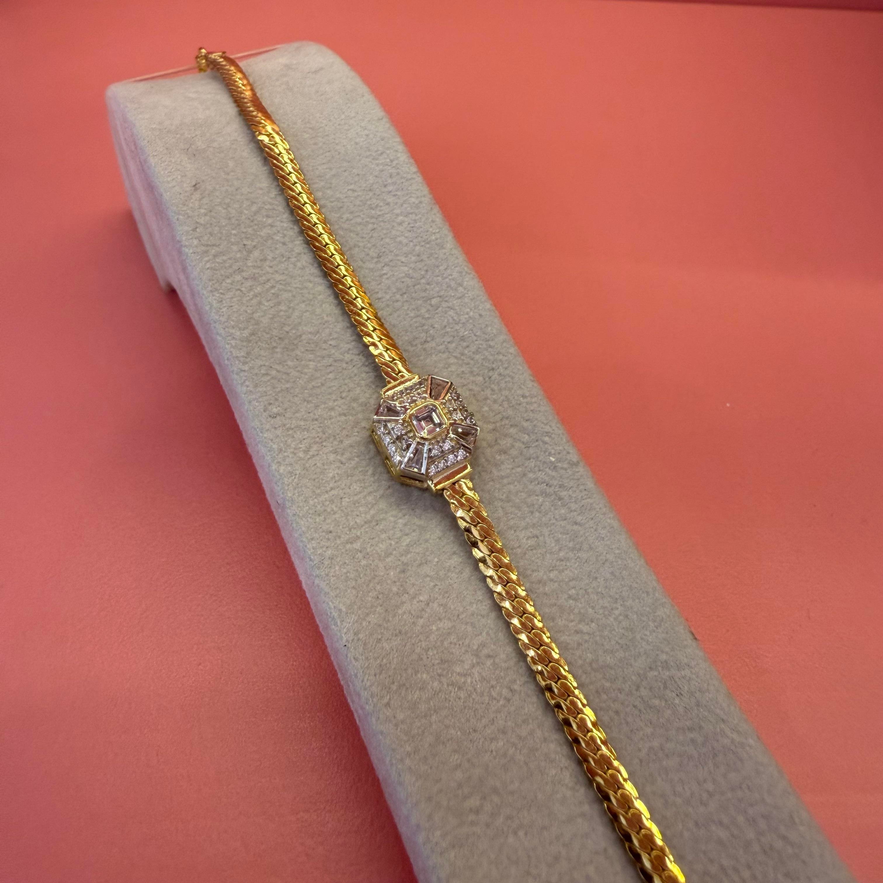 AMORE BEYAZ GOLD BİLEKLİK