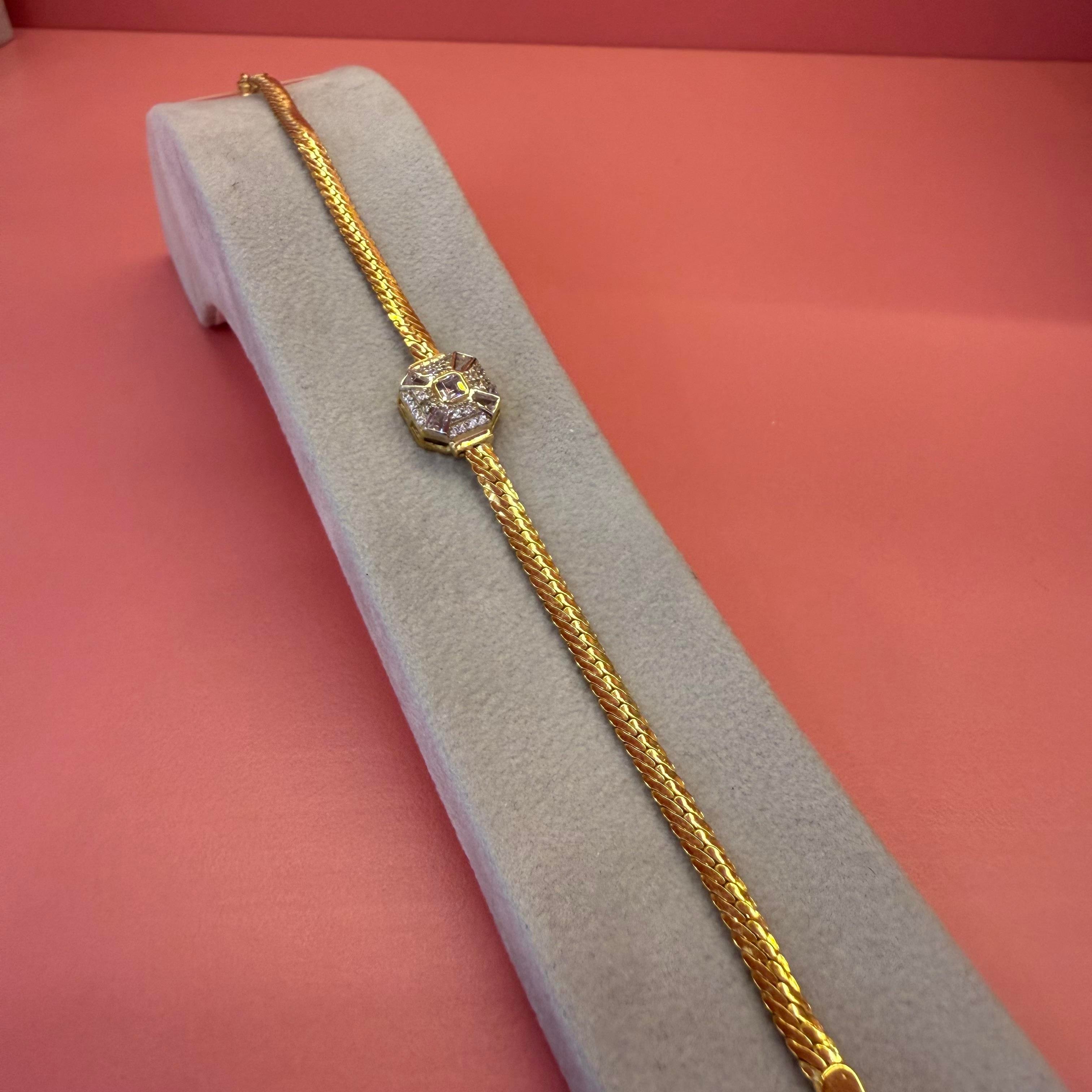 AMORE BEYAZ GOLD BİLEKLİK