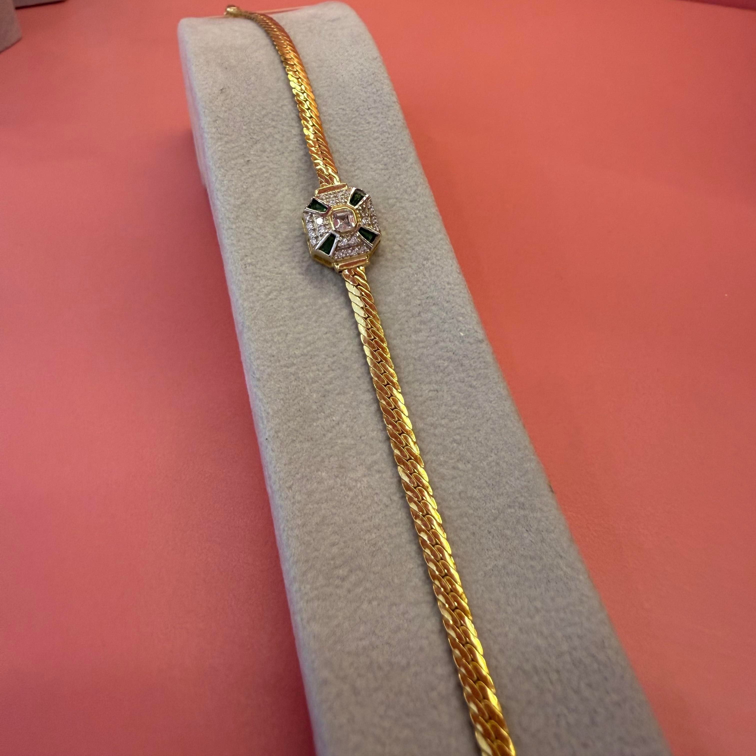 AMORE YEŞİL GOLD BİLEKLİK