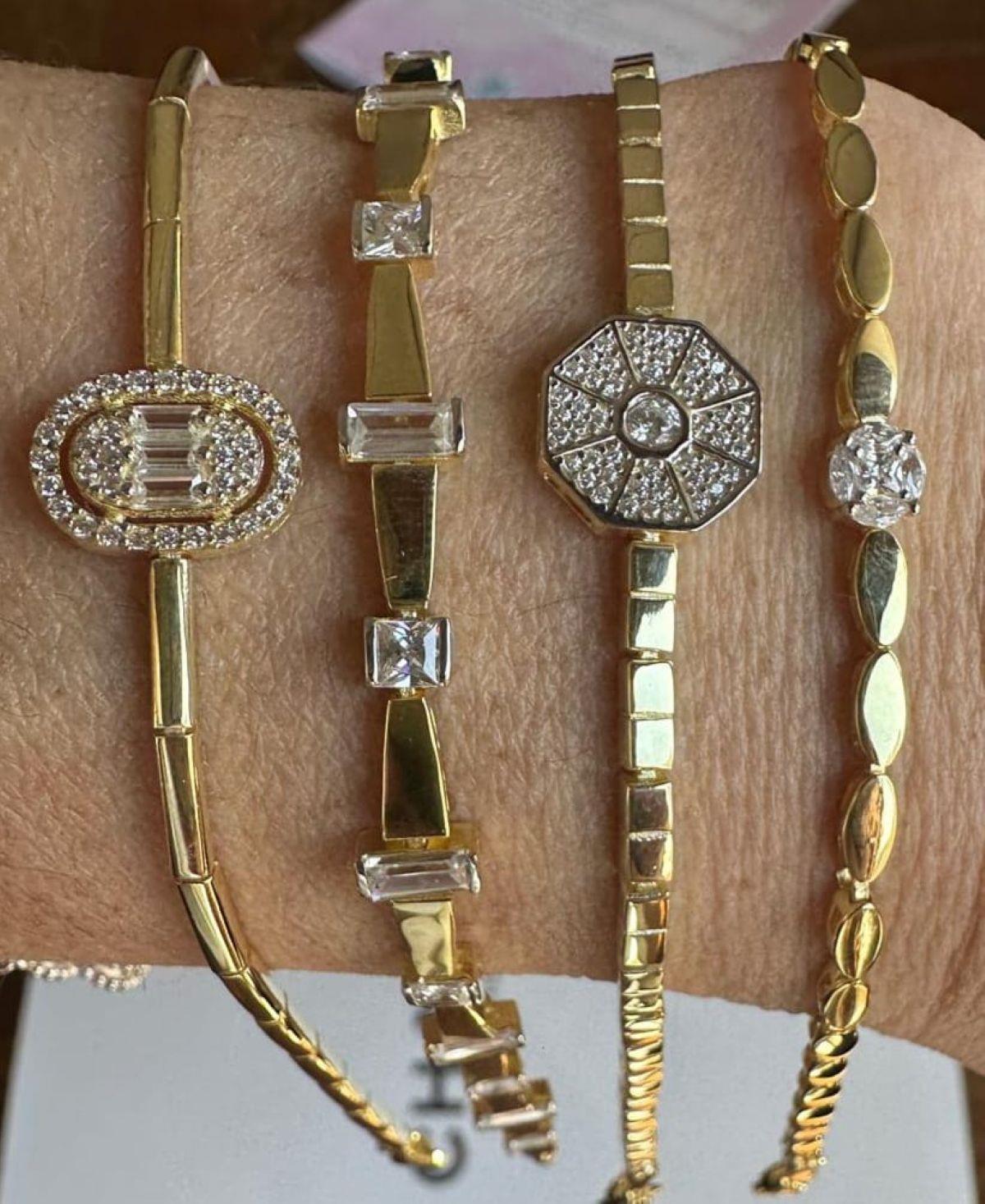 LUCKY TAŞLI GOLD BİLEKLİK
