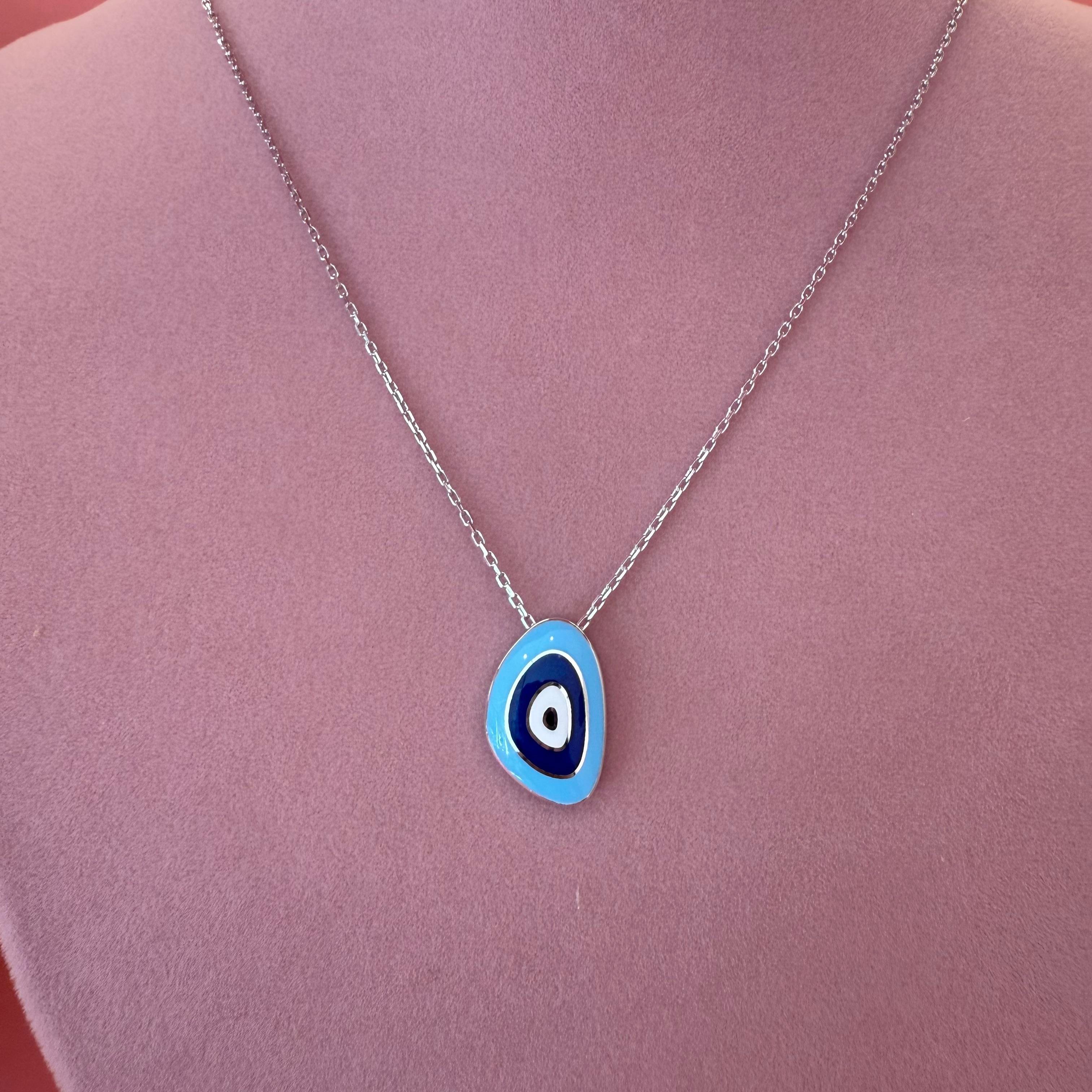NELLY EVIL EYE SILVER KOLYE