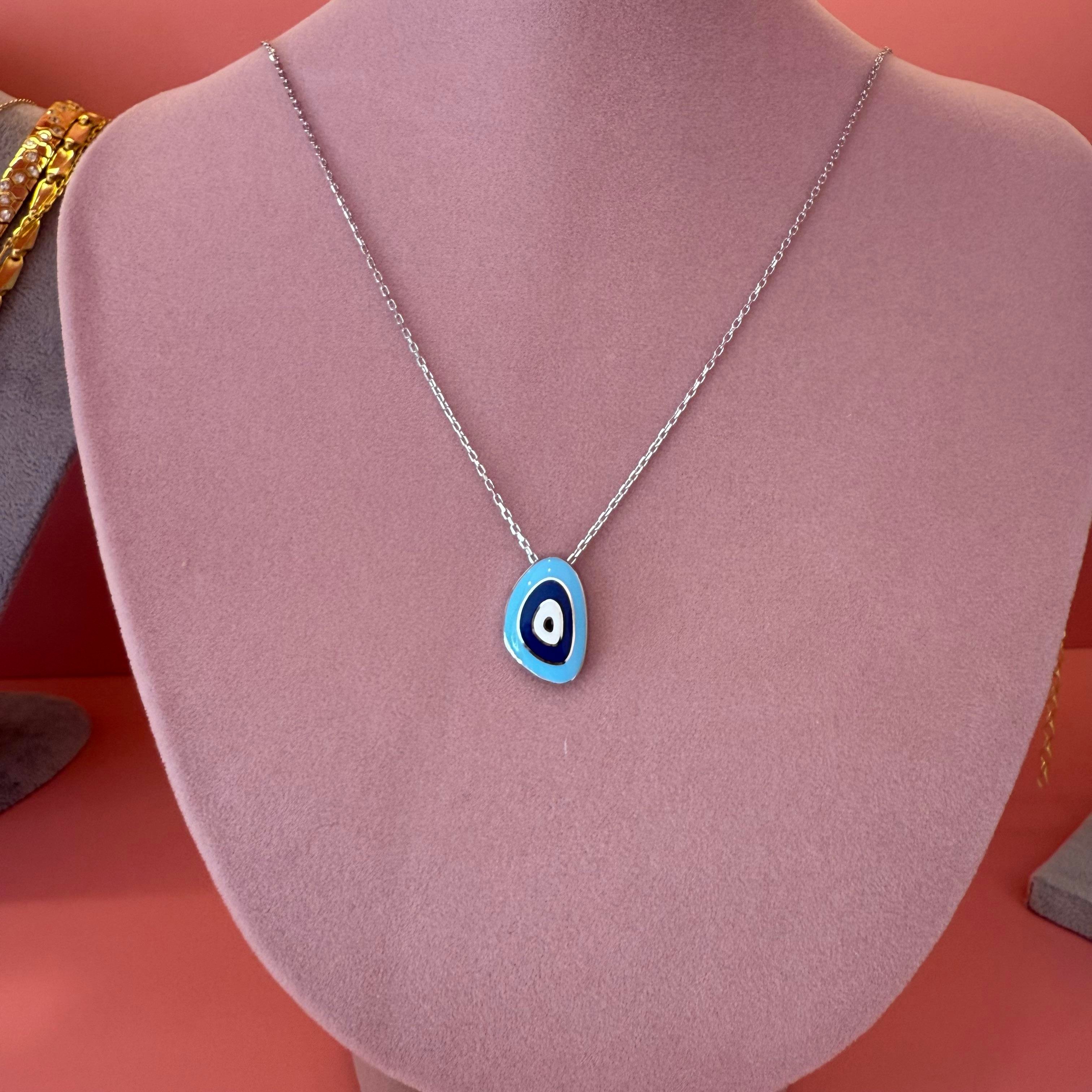 NELLY EVIL EYE SILVER KOLYE