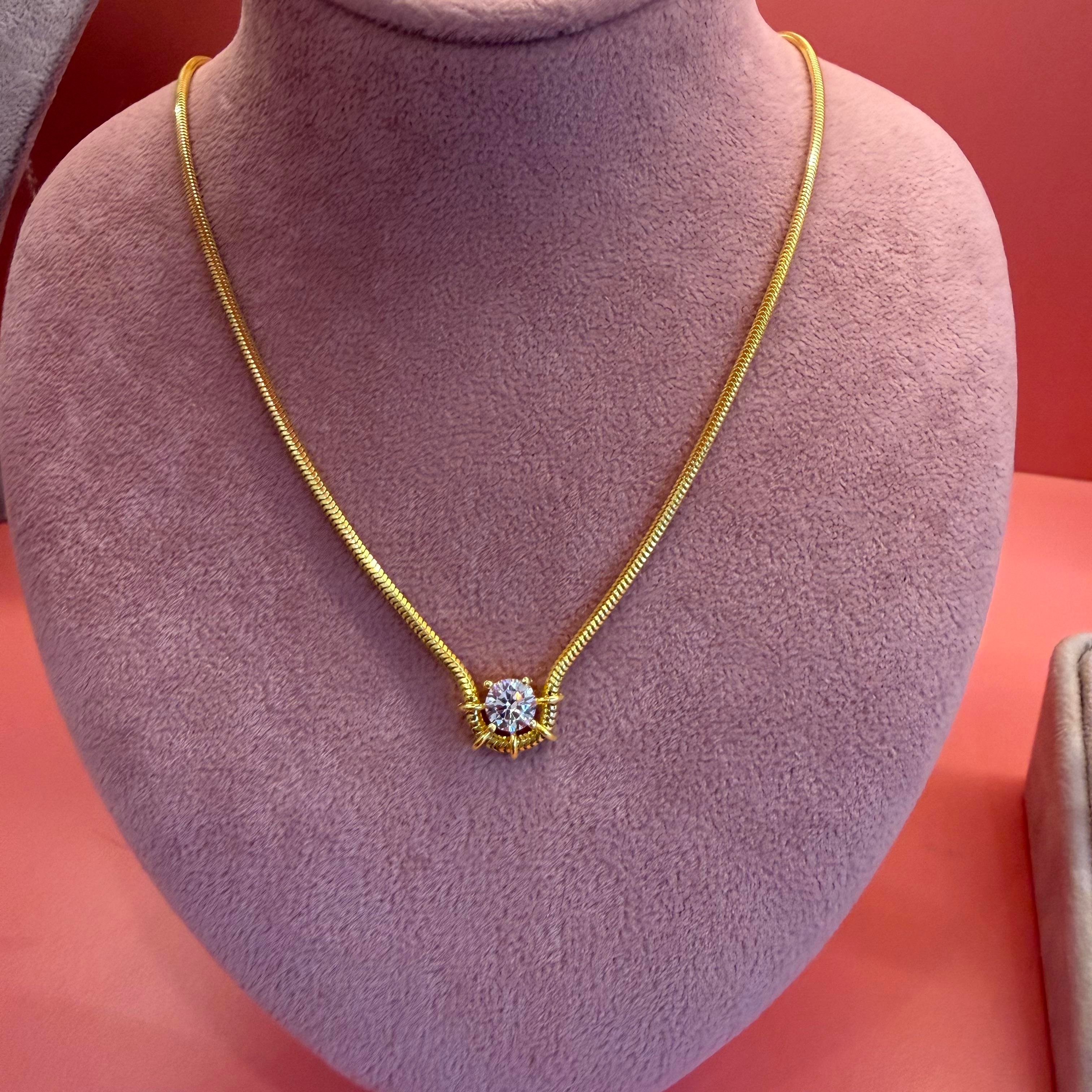 ROYAL TEKTAŞ GOLD KOLYE
